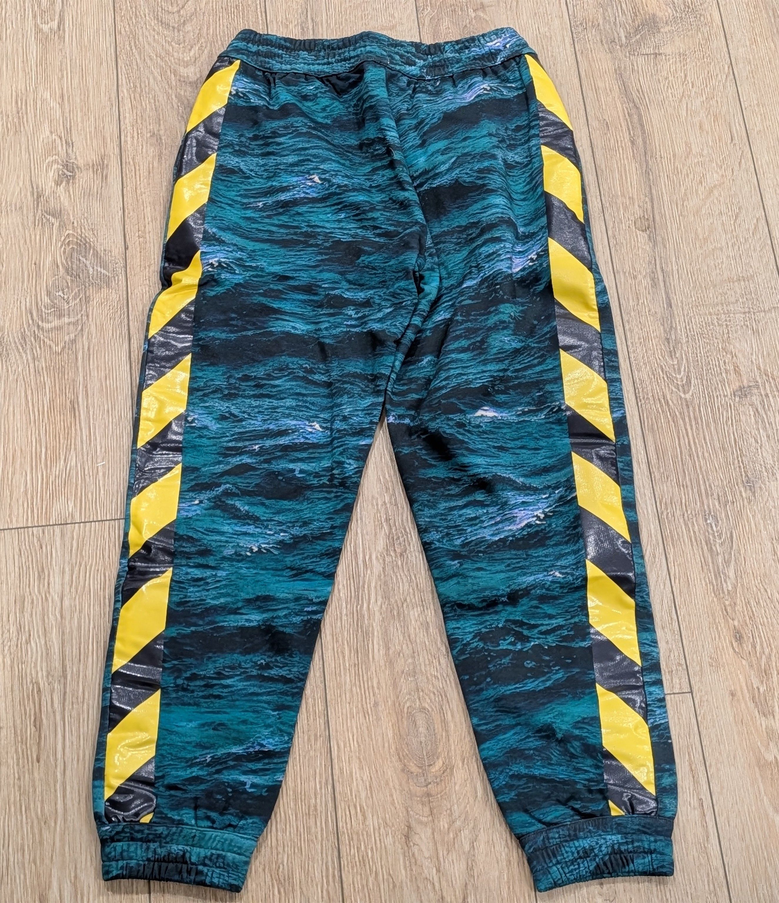 Burberry Burberry Sea Print Track Pants Deep Teal Small Size US 30 / EU 46 - 4 Thumbnail