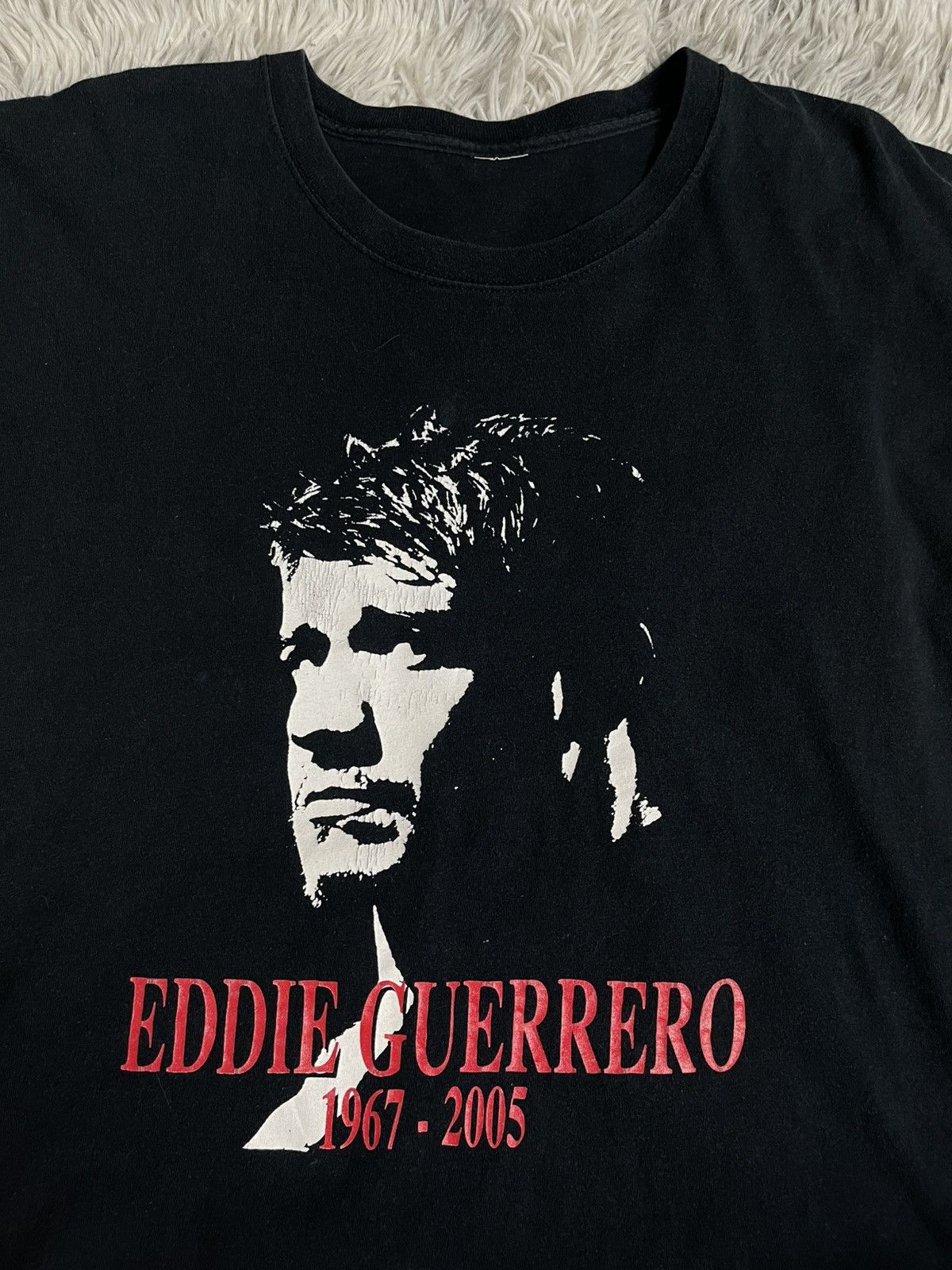 WWE 2005 Eddie Guerrero Wrestlemania 22 Memorial Tribute Tee XXL Size US XXL / EU 58 / 5 - 3 Thumbnail