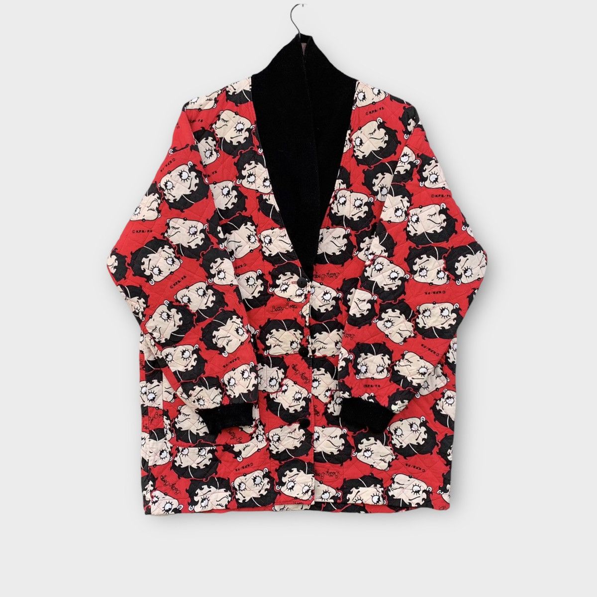 Cartoon Network Betty Boop Shawl Collar Quilted Cardigan Fullprint Size US L / EU 52-54 / 3 - 2 Thumbnail