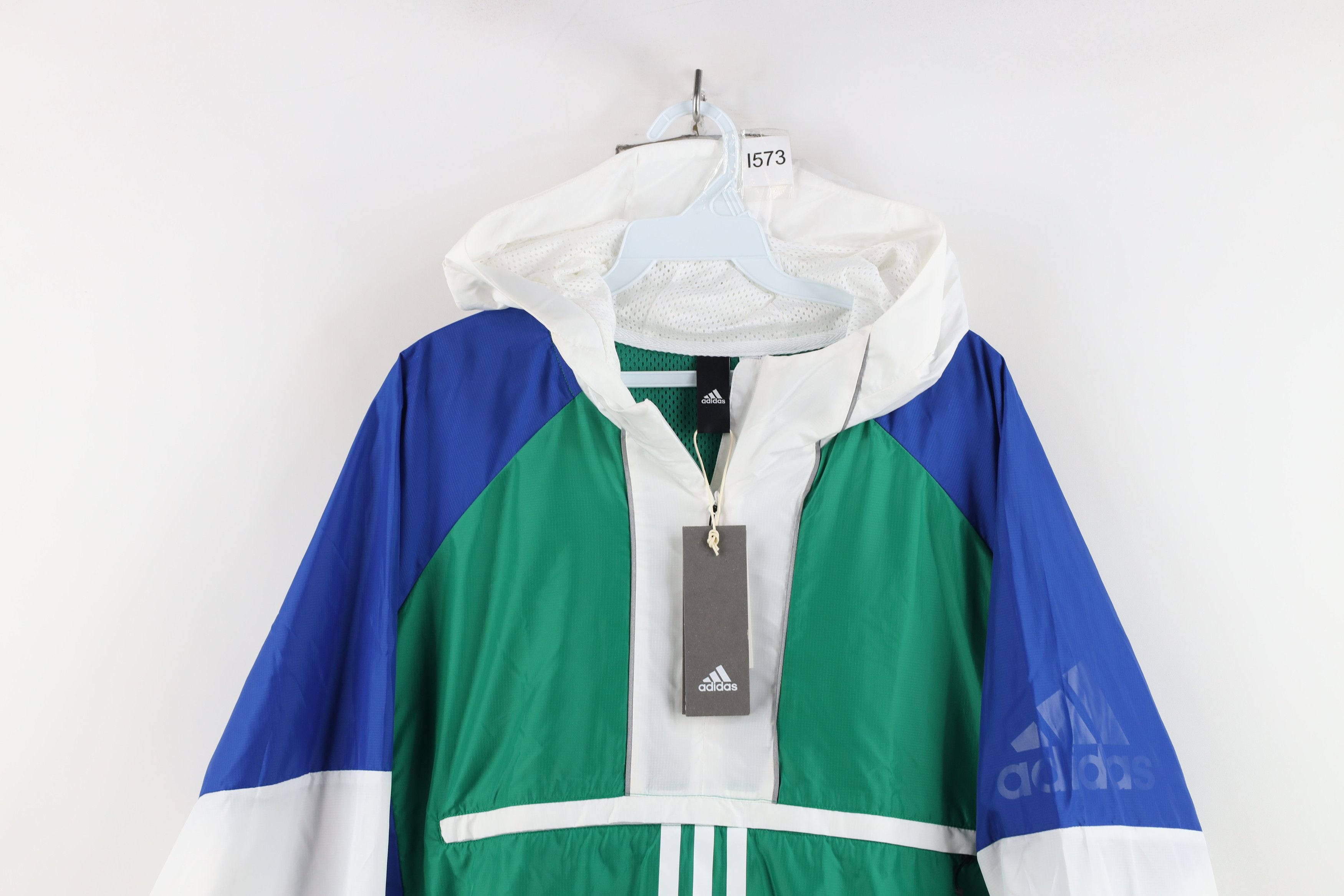 Adidas New Adidas Color Block Hooded Anorak Windbreaker Jacket Size US XL / EU 56 / 4 - 2 Thumbnail