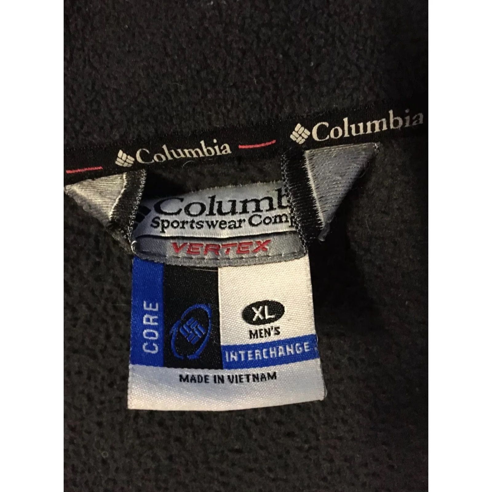 Vintage VINTAGE Columbia Vertex Fleece Jacket XL Men Black 90s Hiking Climbing Ski Snowboard Denali Size US XL / EU 56 / 4 - 5 Thumbnail