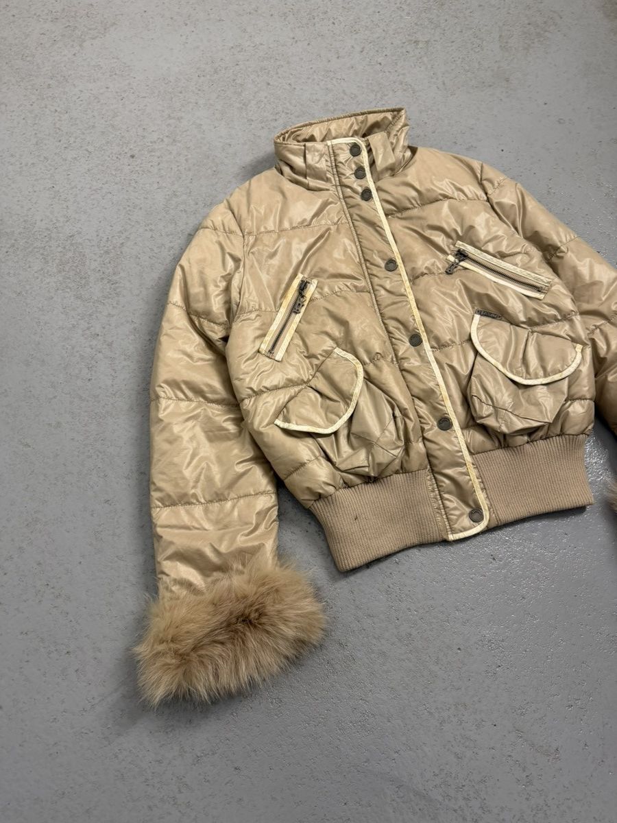 John Galliano Vintage 00s John Galliano Pirate Face Fox Fur Bomber Size XL / US 12-14 / IT 48-50 - 4 Thumbnail