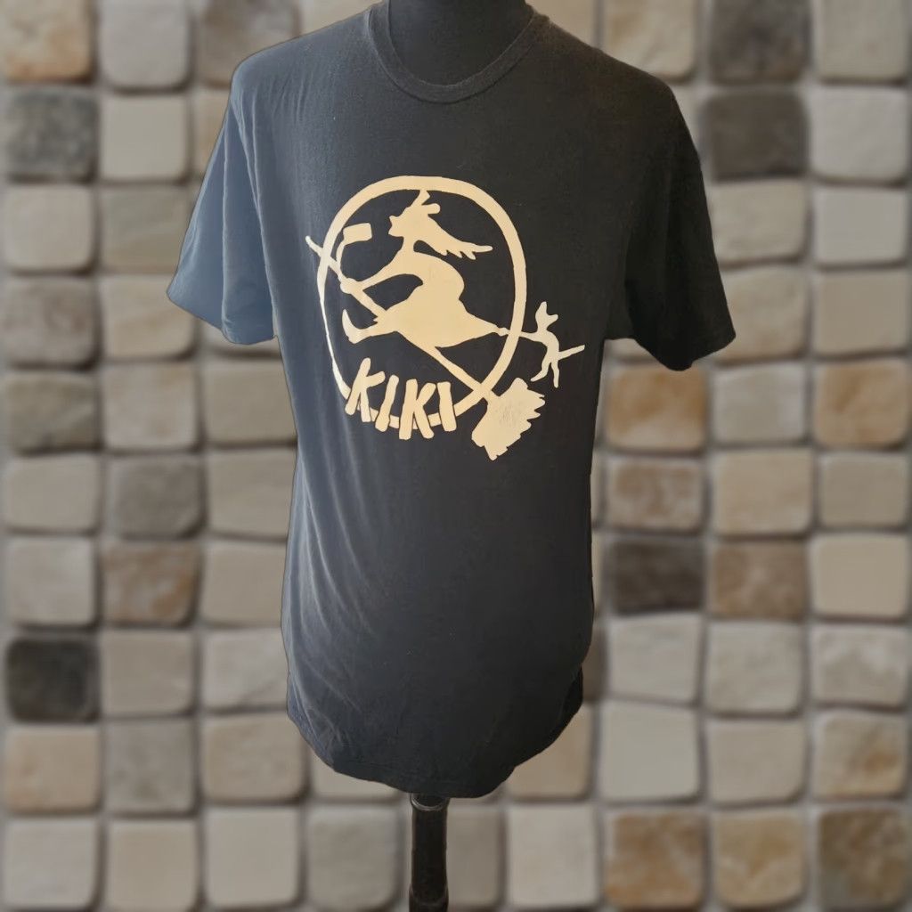 Vintage Kiki's Delivery Service Black Anime T-Shirt Studio Ghibli Size Large Mens Crew Neck Graphic Print Short Sleeve Cotton Vintage: No Size US L / EU 52-54 / 3 - 1 Thumbnail