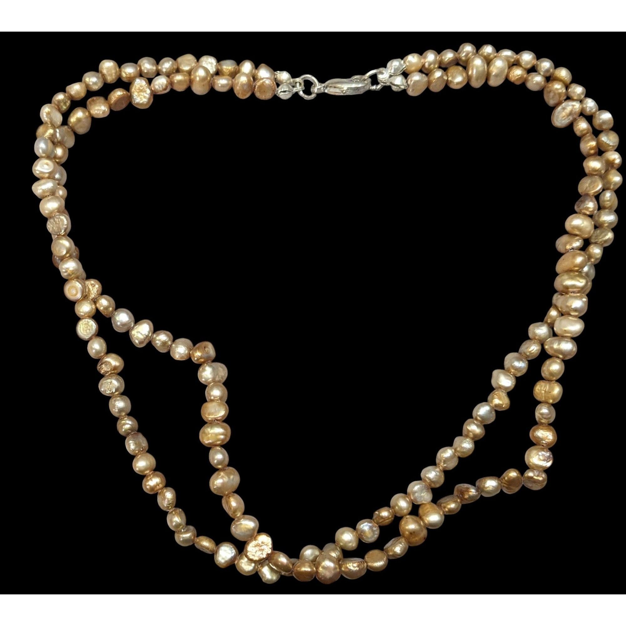 Other Vintage Elegant Layered Gold Tone Pearl Necklace Size ONE SIZE - 1 Thumbnail