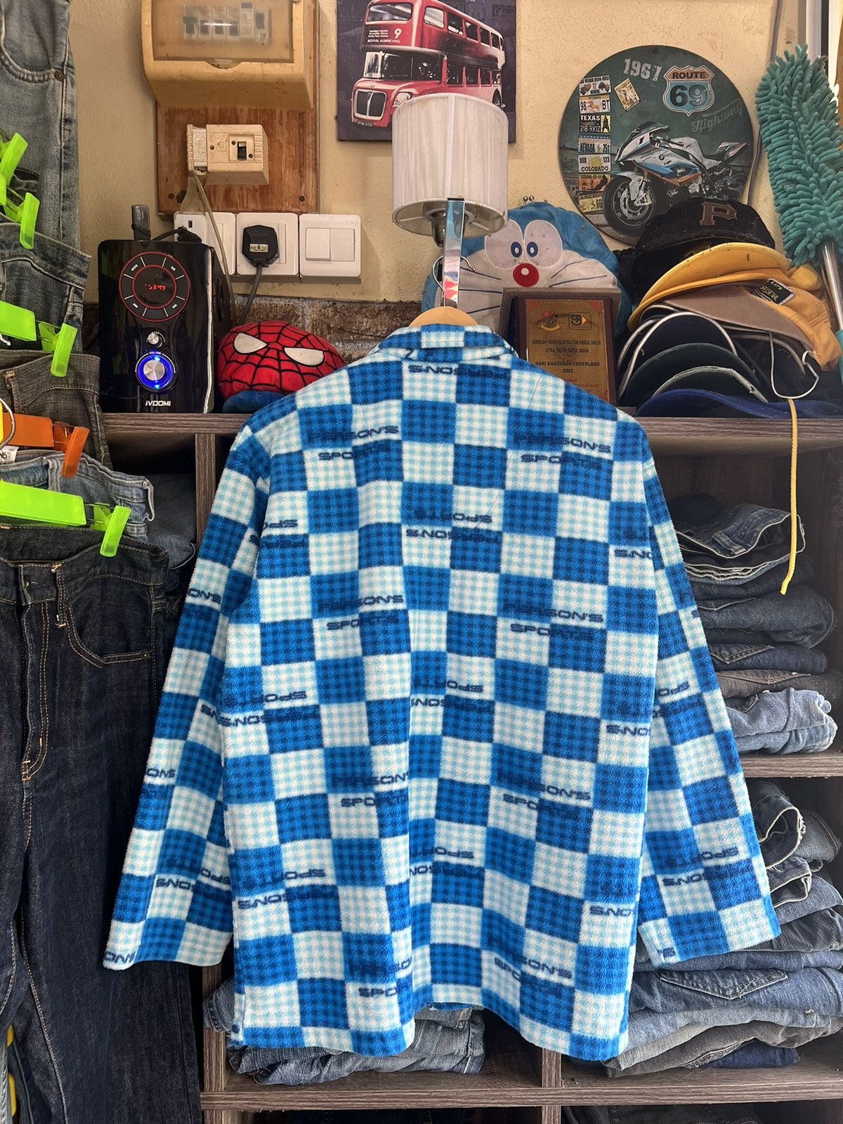PERSON'S 🔥Person’s Sports Fleece Button Shirt Size US L / EU 52-54 / 3 - 2 Thumbnail
