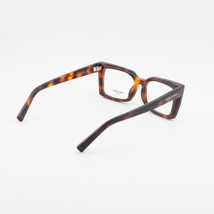 Saint Laurent Paris Saint Laurent SL554 002 Eyeglasses Havana 54mm Cat Eye Frame Size ONE SIZE - 4 Thumbnail