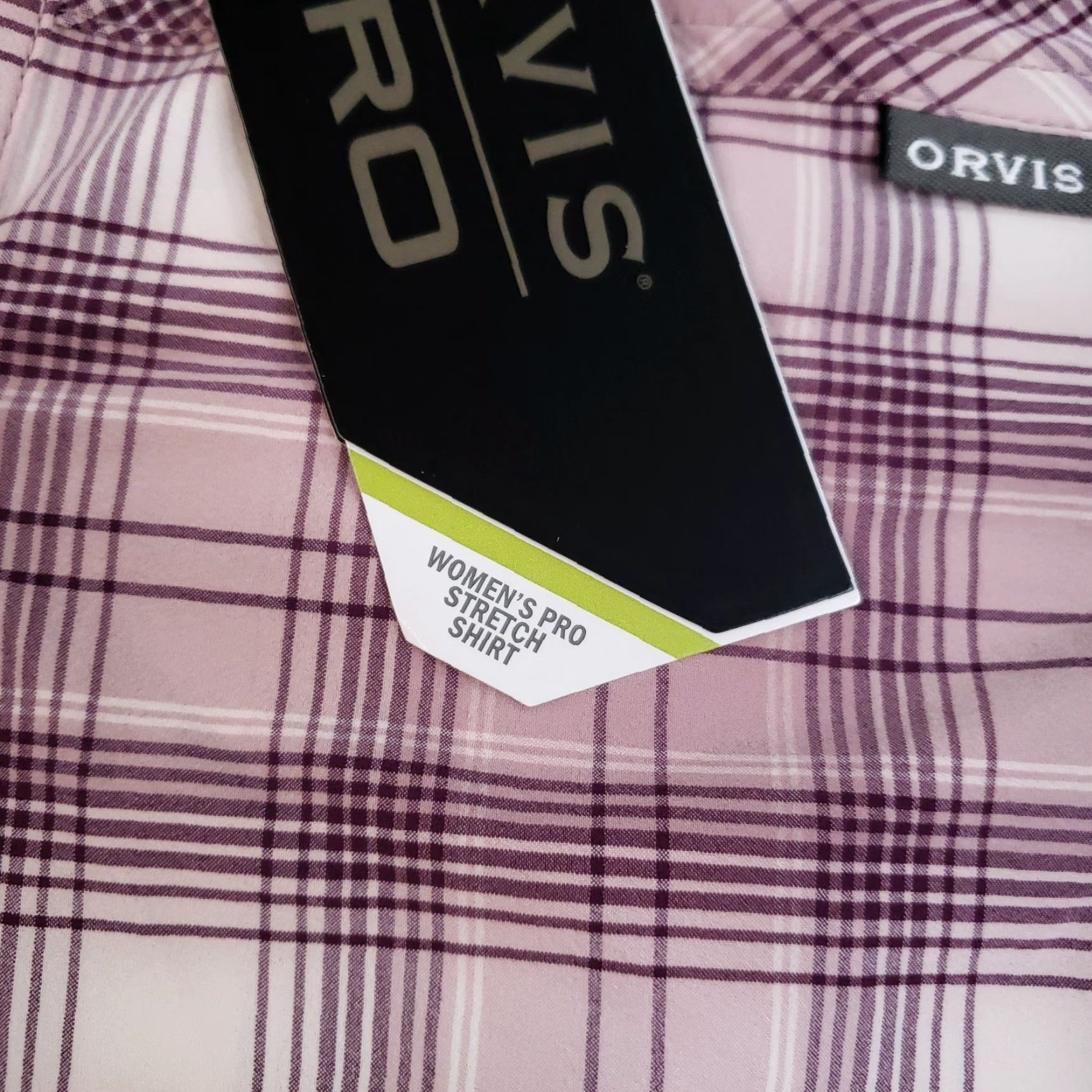 Orvis Orvis Pro Shirt Womens Small Purple Plaid Stretch Long-Sleeved Lightweight Button-Up Size S / US 4 / IT 40 - 7 Thumbnail