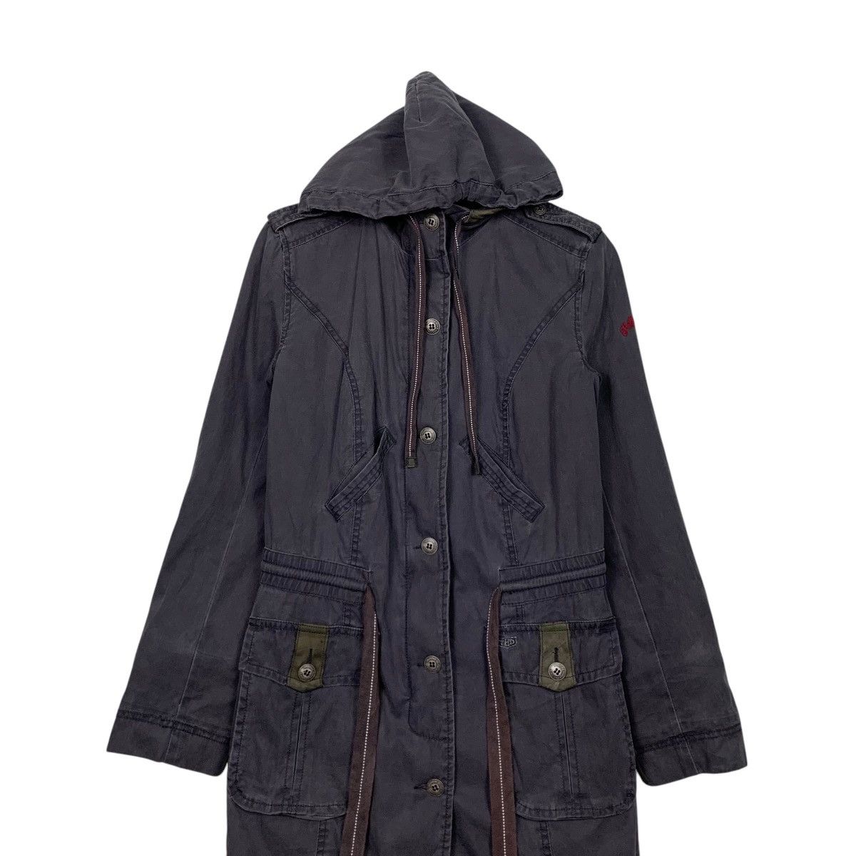 Tommy Hilfiger 90’s HILFIGER DENIM Hooded Long Coat Parka #2458-C110 Size US XS / EU 42 / 0 - 3 Thumbnail