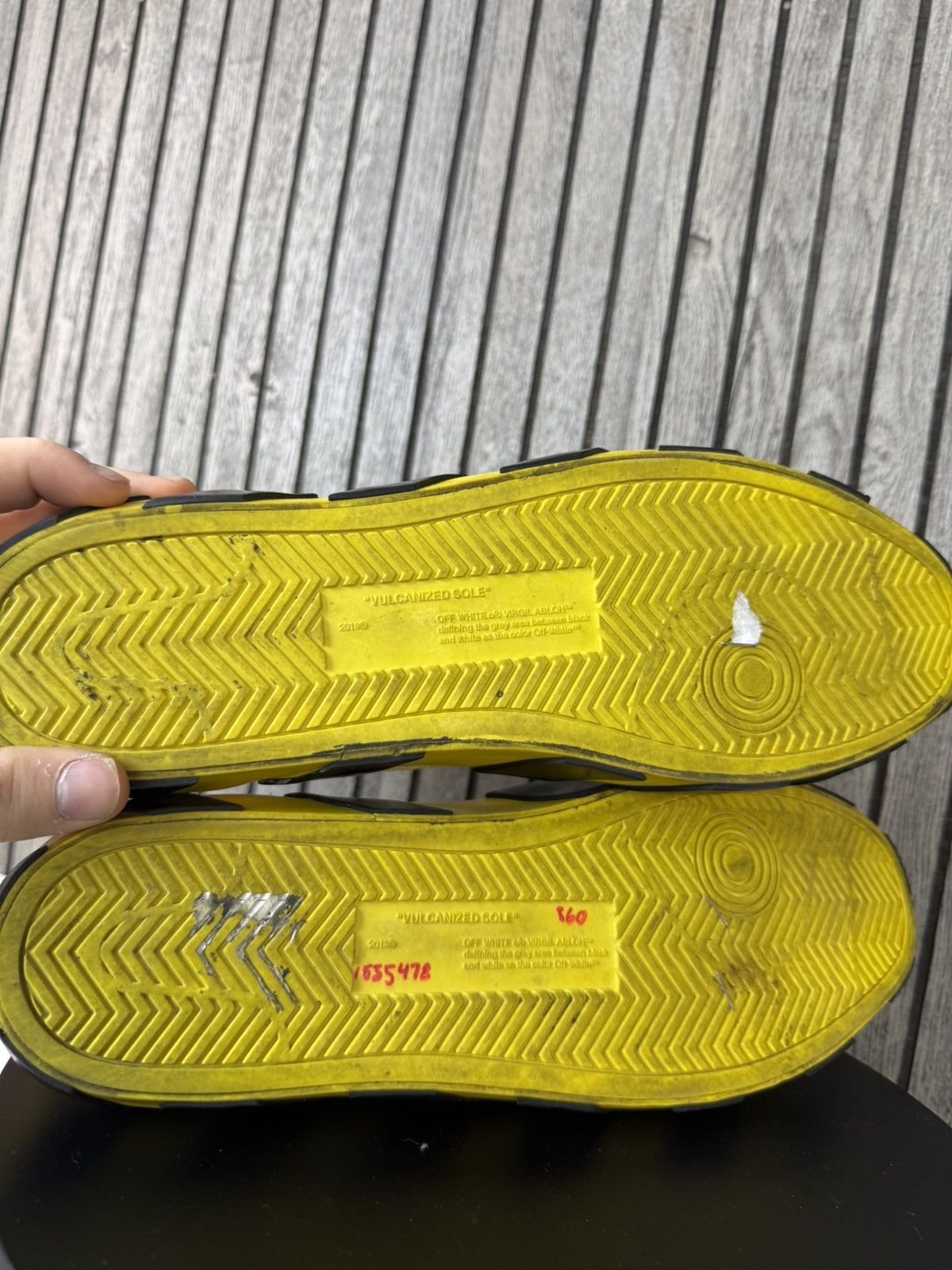 Off-White Off- white Size 12 Off-White Vulc Sneaker Mid Yellow Size US 12 / EU 45 - 7 Thumbnail