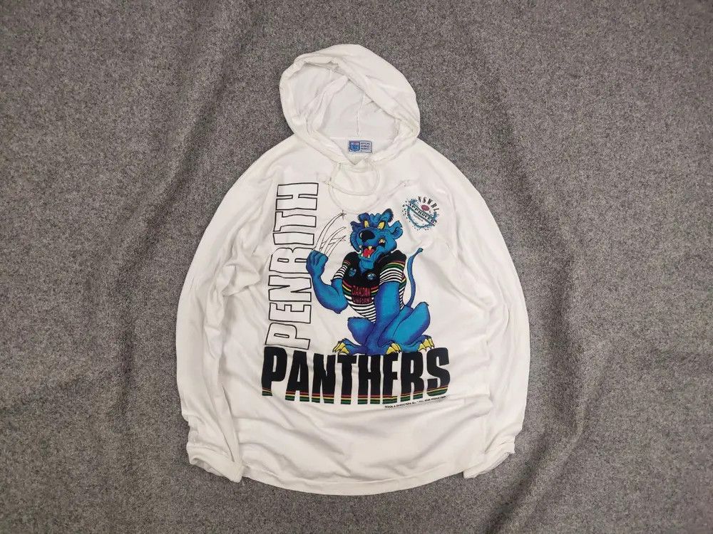Canterbury of New Zealand Vintage Penrith Panthers NSWRL Approved long sleeve Hoodie Size US L / EU 52-54 / 3 - 1 Thumbnail