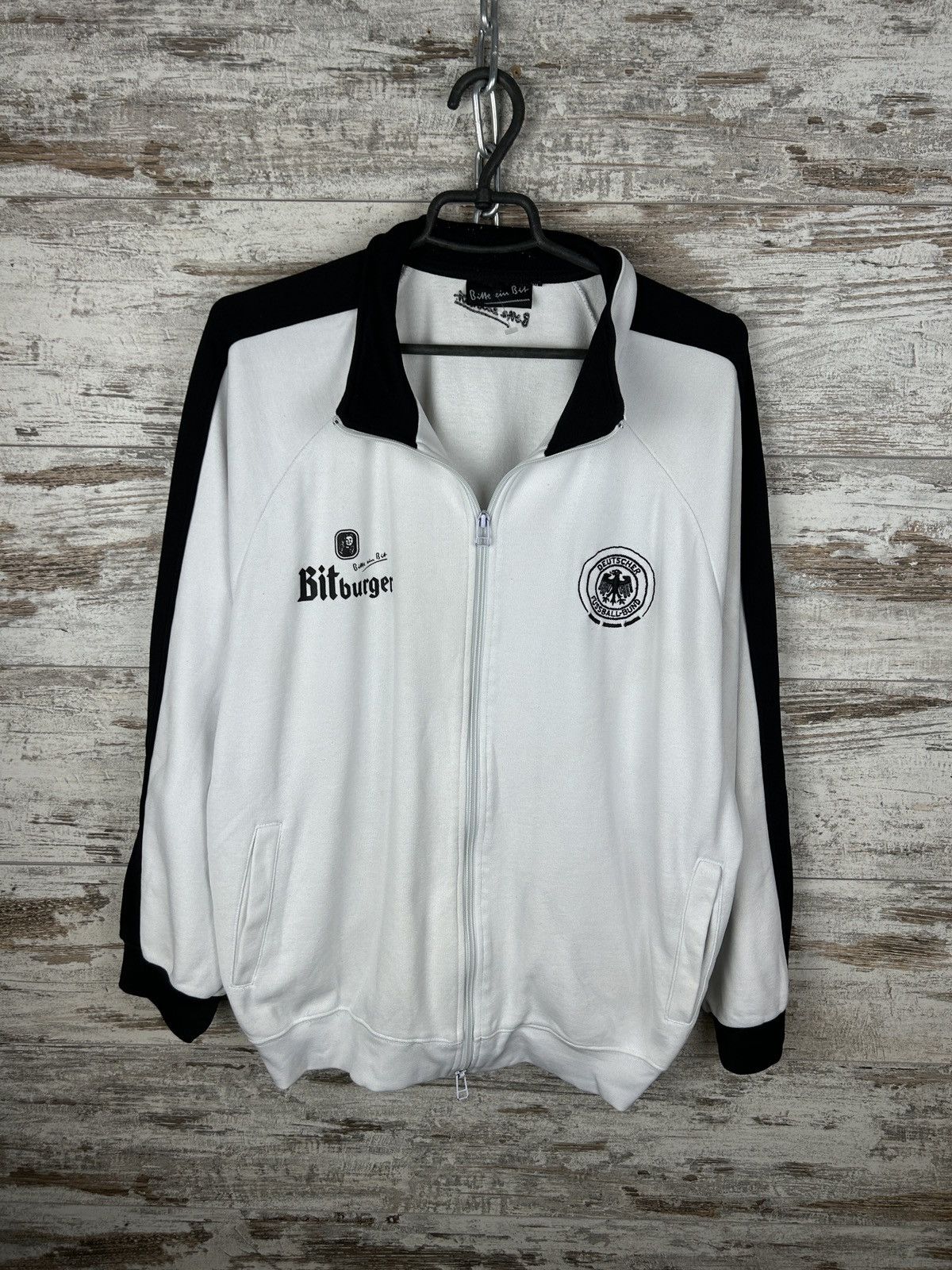 Vintage Mens Vintage Deutscher Fussball Bund track jacket Olympic Size US XL / EU 56 / 4 - 2 Thumbnail