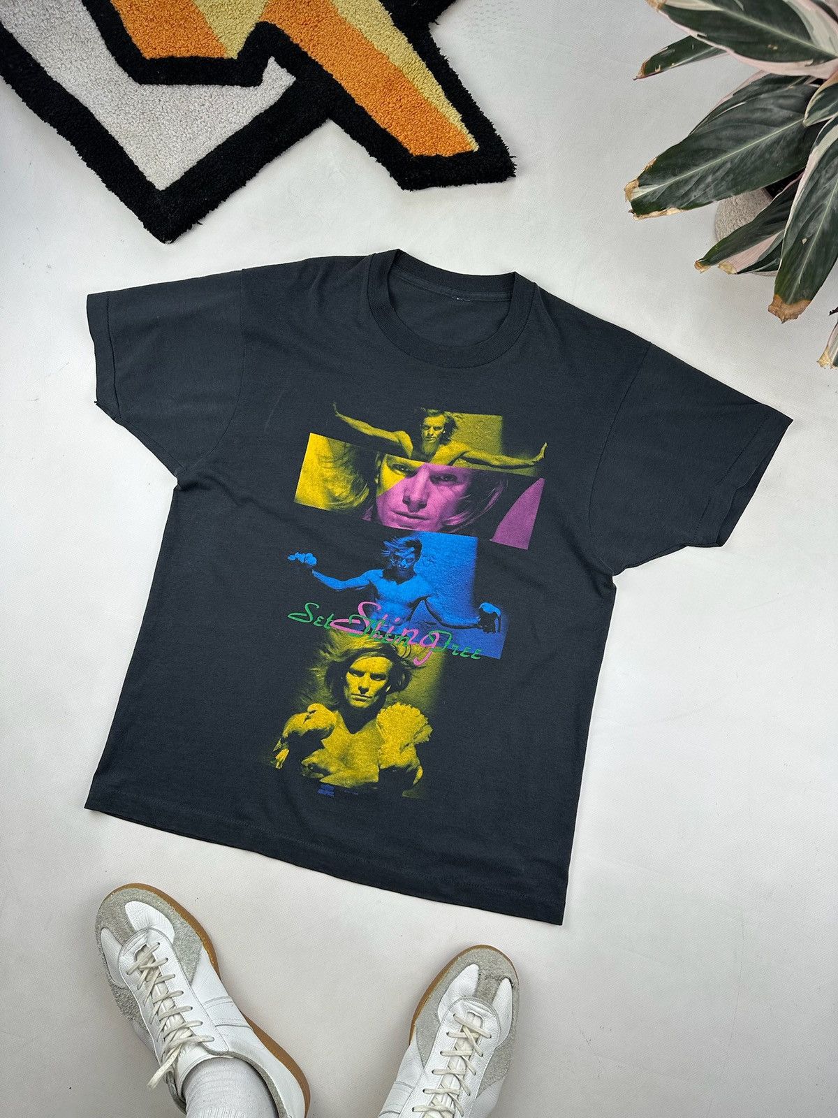 Band Tees × Vintage Vintage Sting T Shirt Rock Punk Tee 90s art Size US L / EU 52-54 / 3 - 1 Thumbnail