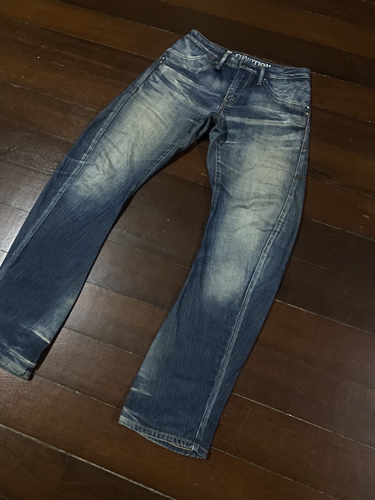 Edwin × Japanese Brand FIRE 🔥 EDWIN E-FUNCTION CURVE FLARE JEANS Size US 32 / EU 48 - 3 Thumbnail