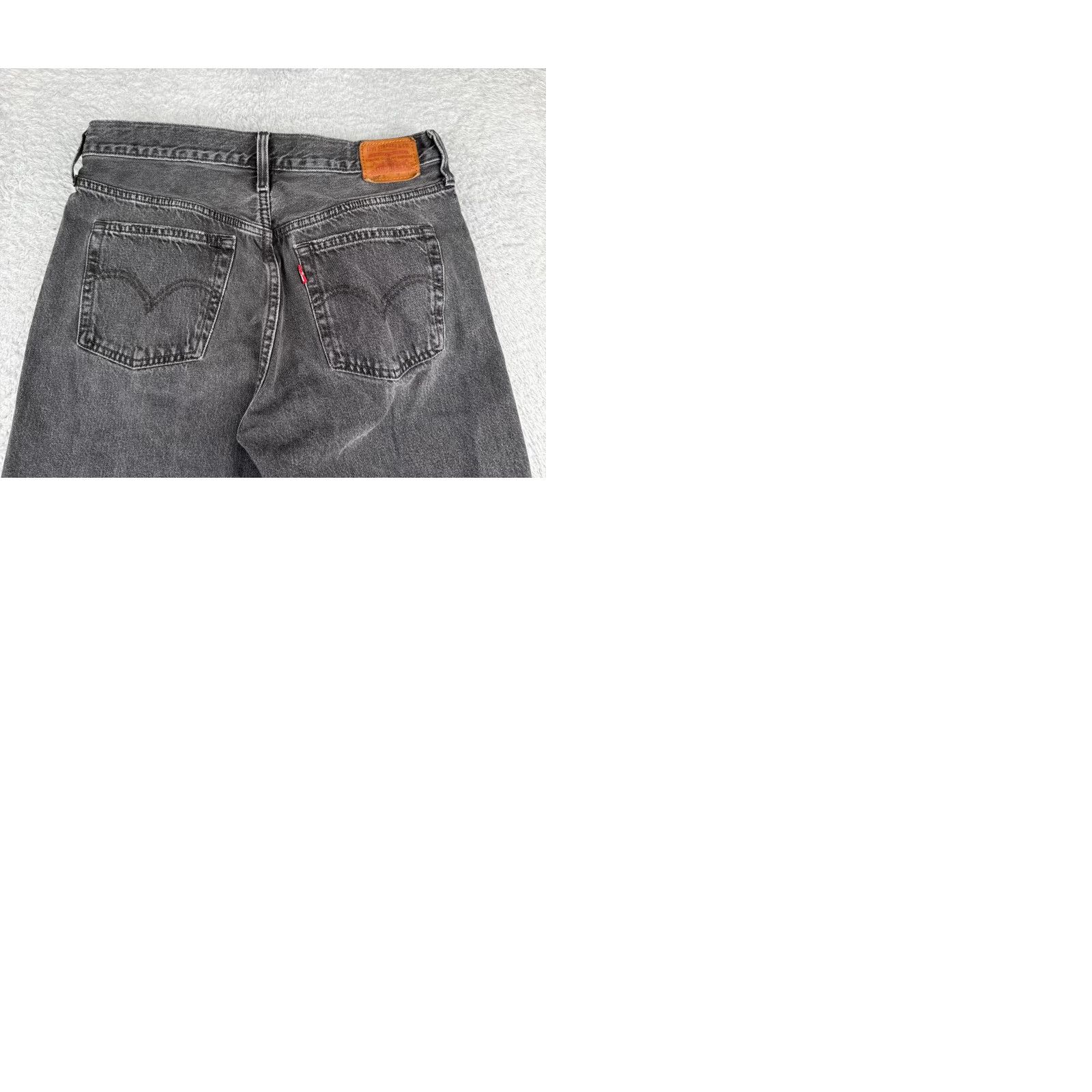 Levi's VINTAGE Levis Jeans Women 501 Skinny Black 29x28 Button Fly Premium Cotton 29 28 Inseam 29 Denim Mens? Size 29" - 11 Thumbnail
