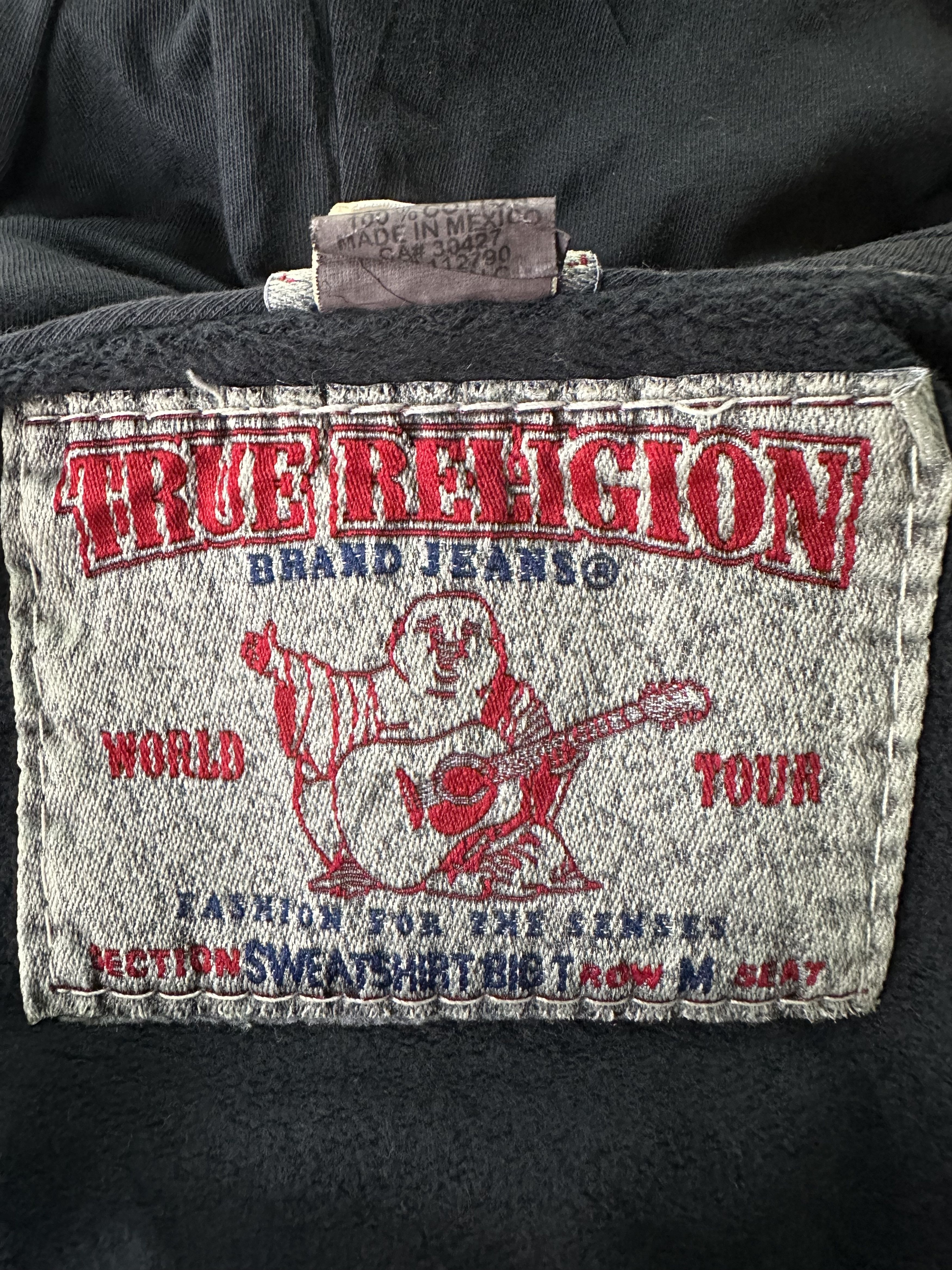 True Religion Vtg Distressed True Religion Ride Or Die L.A Big T Hoodie Size US M / EU 48-50 / 2 - 11 Thumbnail