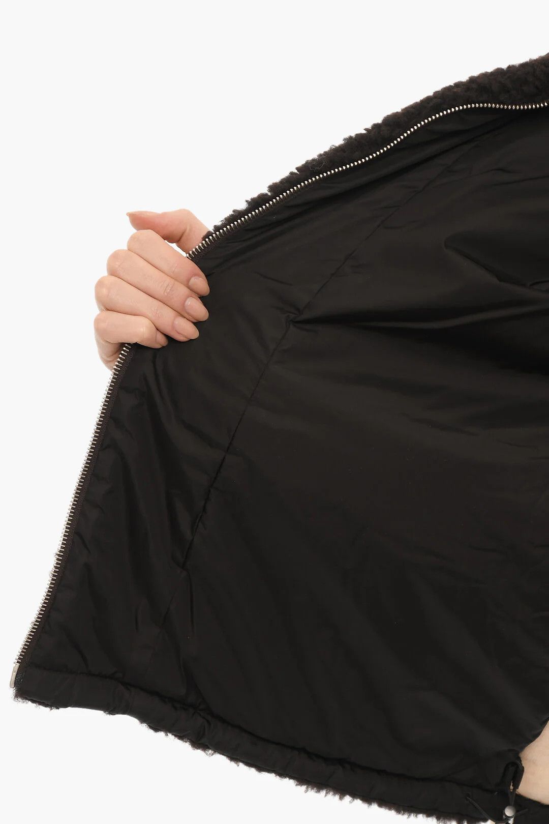Ambush Design og1mm0426 Two-Tone Fleece Jacket in Beige & Brown Size S / US 4 / IT 40 - 5 Thumbnail