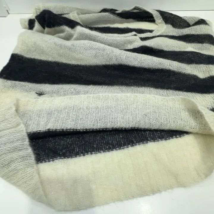 Dior Dior Striped Asymmetrical Loose Short Sleeve Sweater 0079-2 Size XS / US 0-2 / IT 36-38 - 8 Thumbnail