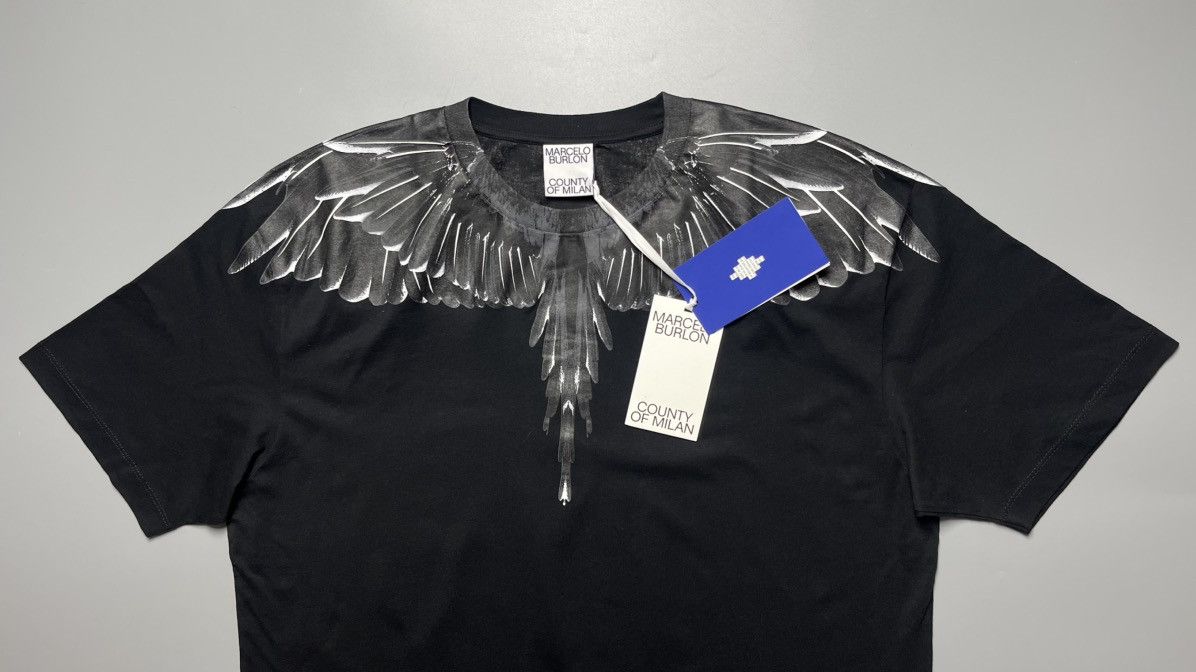 Marcelo Burlon MARCELO BURLON COUNTY OF MILAN ICON WINGS BASIC T-SHIRT Size US XL / EU 56 / 4 - 5 Thumbnail