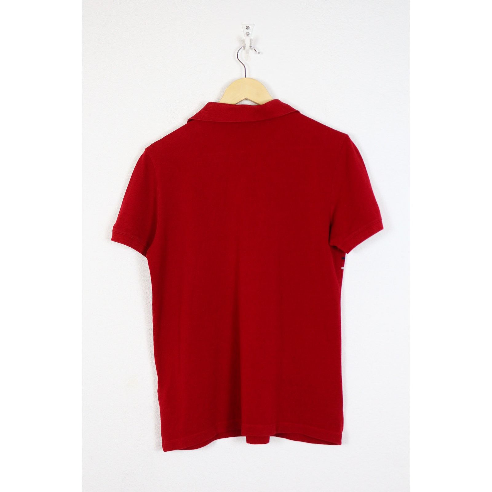 Prada Prada Rubbed Logo Tab Polo Shirt Rugby Red 90s Y2K Size US M / EU 48-50 / 2 - 8 Thumbnail