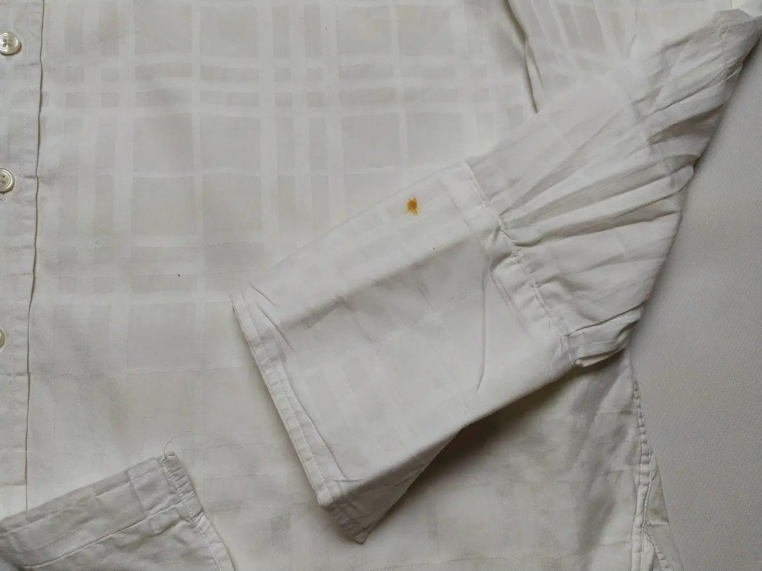 Burberry × Vintage Burberry London cufflinks white checkered shirt Size US XL / EU 56 / 4 - 6 Thumbnail