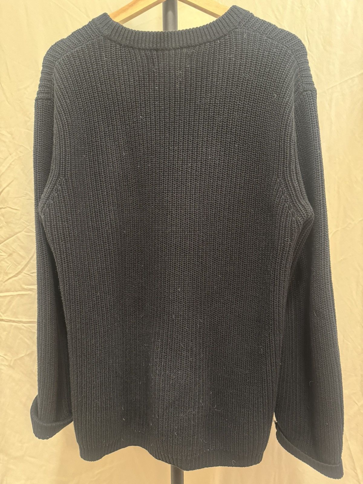 Urban Outfitters Urban Outfitters Oversized Black Ribbed Knit Sweater Size US M / EU 48-50 / 2 - 2 Thumbnail