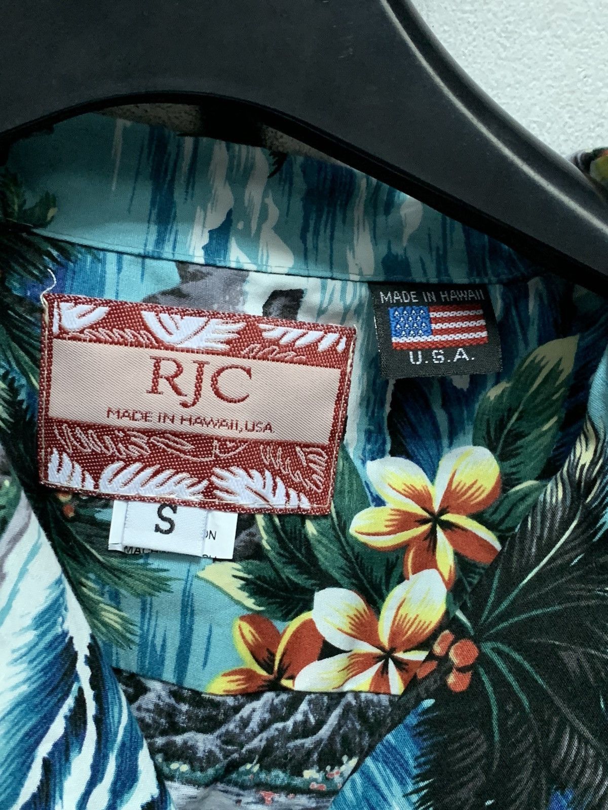 Other Vintage RJC MI USA Cotton Hawaiian Shirt short sleeve Size US S / EU 44-46 / 1 - 4 Thumbnail