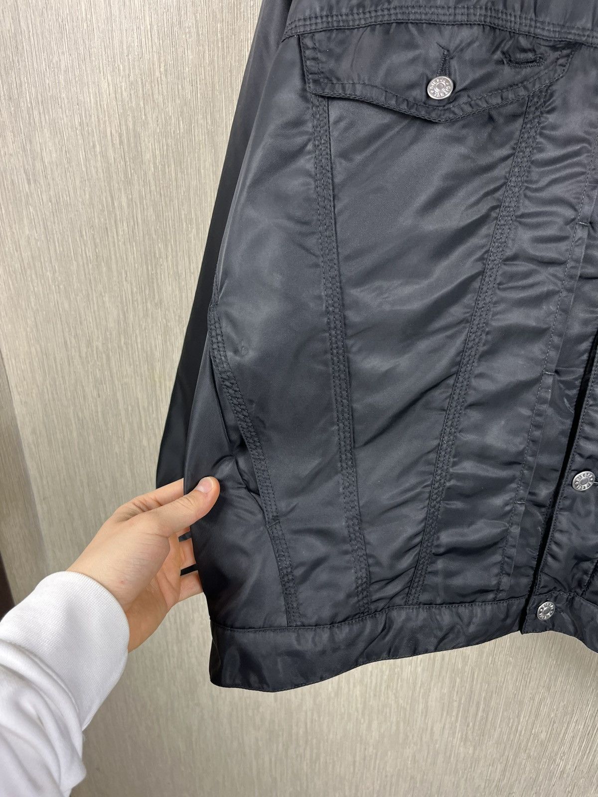 Diesel Vintage 90s Diesel Denver jacket workwear nylon leather boxy Size US XXL / EU 58 / 5 - 10 Thumbnail