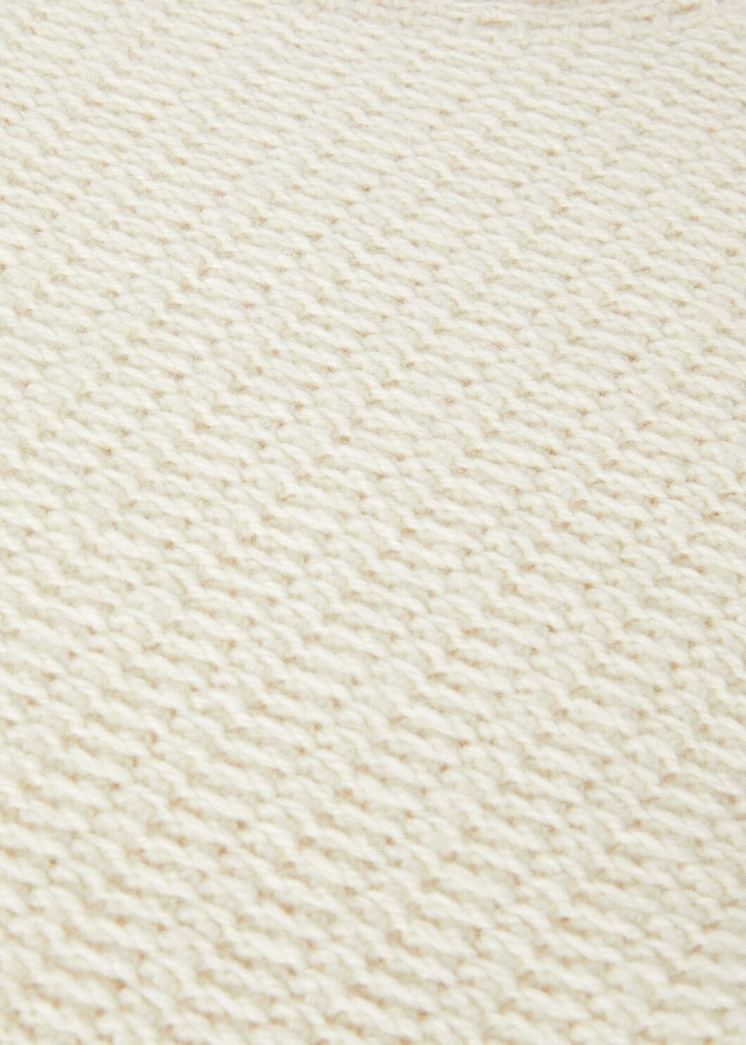 Loro Piana o1w1db10825 FAO2912 Fervento Crewneck Sweater in White Size L / US 10 / IT 46 - 7 Thumbnail