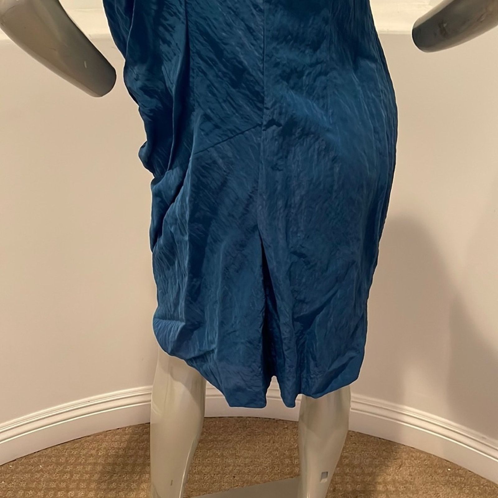 Ports 1961 Ports 1961 Runway One Shoulder Blue Sapphire Dress Size 10 Size L / US 10 / IT 46 - 14 Thumbnail