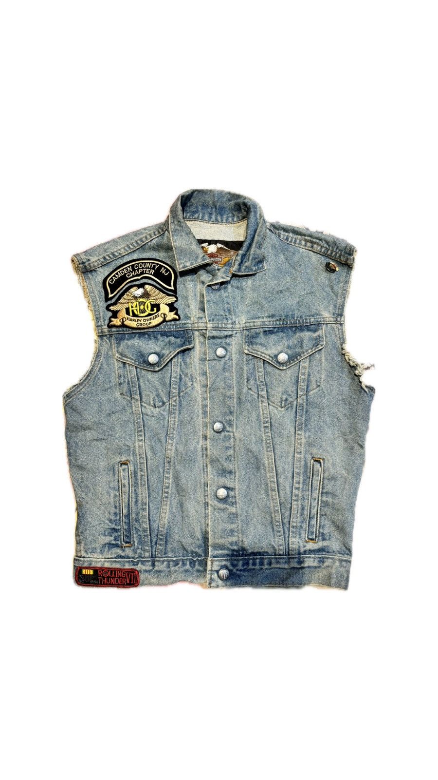 Harley Davidson HARLEY DAVIDSON DENIM VTG VEST Size US S / EU 44-46 / 1 - 2 Thumbnail