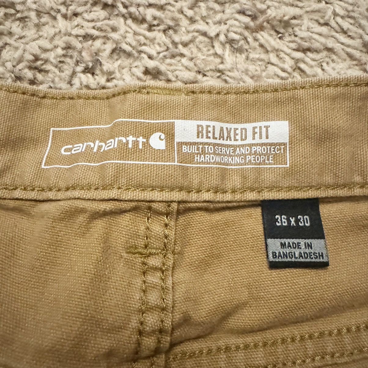 Carhartt TAN CARHARTT WORKWEAR PANTS! Size US 36 / EU 52 - 6 Thumbnail