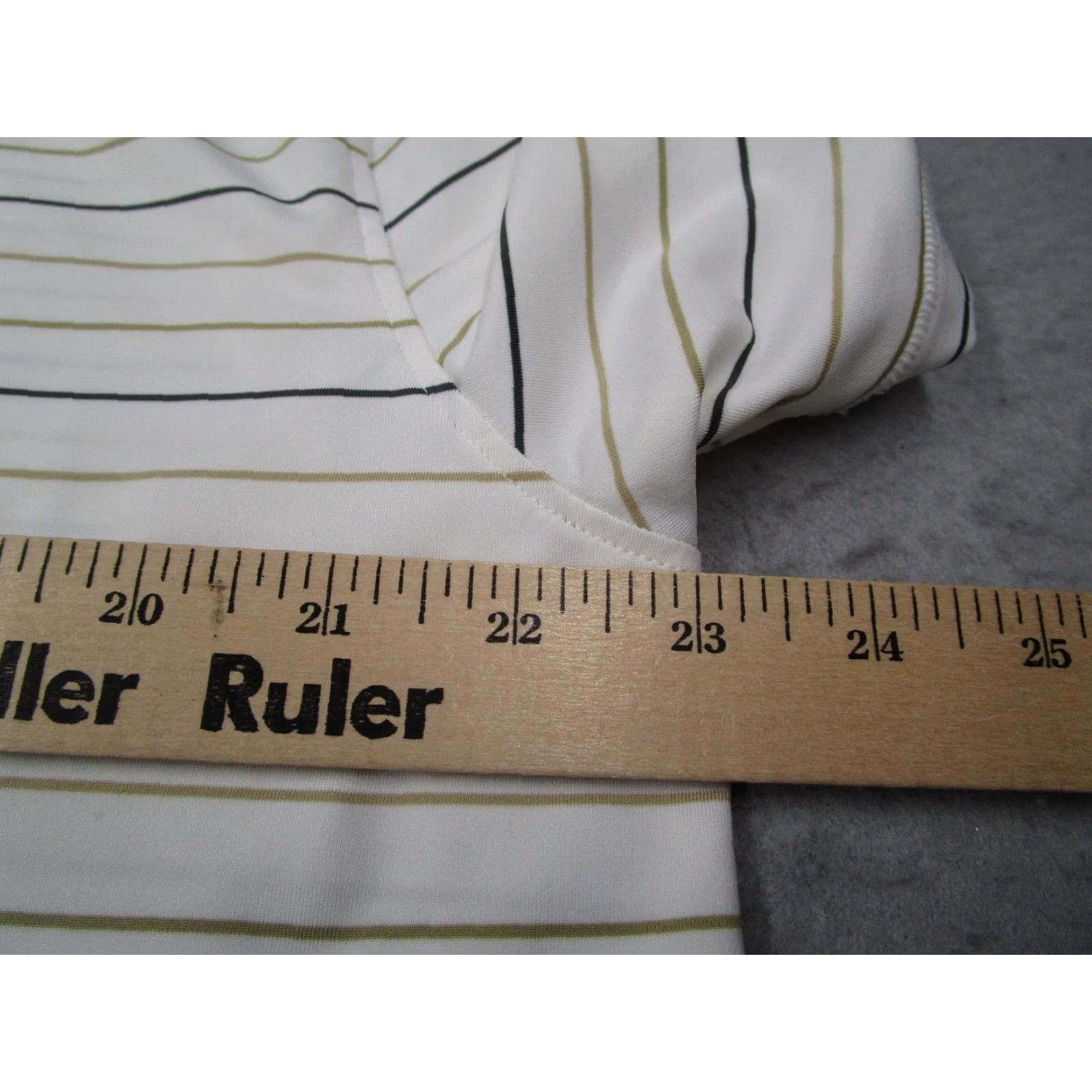 G/FORE G/Fore Shirt Mens XL White Striped Performance Polo Polo Shirt Golf Casual Travel Activewear Size US XL / EU 56 / 4 - 7 Thumbnail