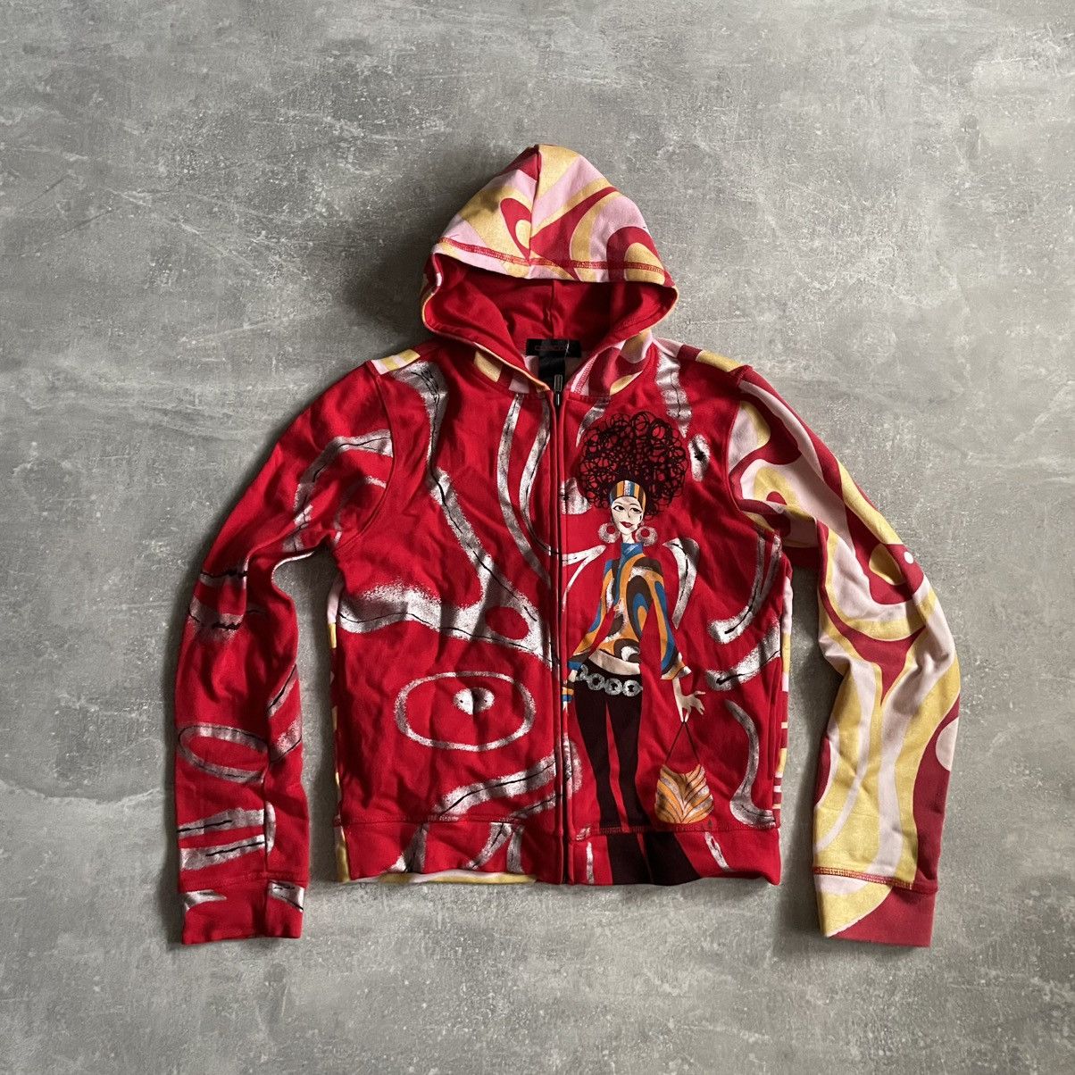 Hysteric Glamour Sexy Custo Barcelona Girl Zip hoodie Cop Copine abstract old Size M / US 6-8 / IT 42-44 - 1 Thumbnail