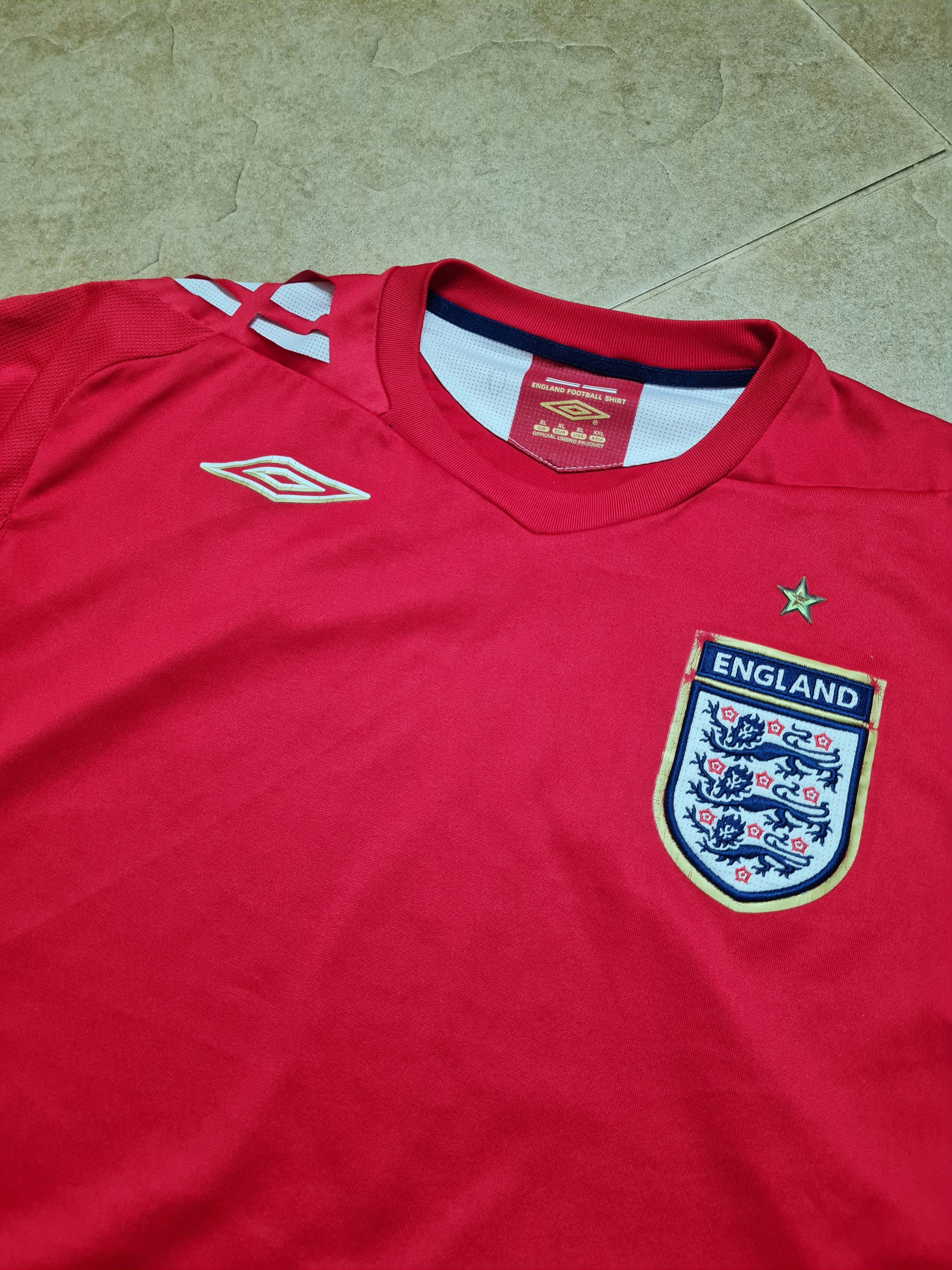 Umbro England Away Football Shirt 2006 - 2008 Umbro Vintage Size US XL / EU 56 / 4 - 9 Thumbnail