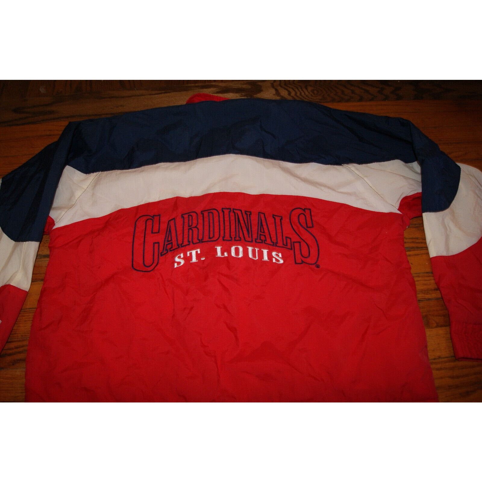 Logo 7 St Louis Cardinal Vtg Logo 7 L Windbreaker Jacket Colorblock Size US L / EU 52-54 / 3 - 9 Thumbnail