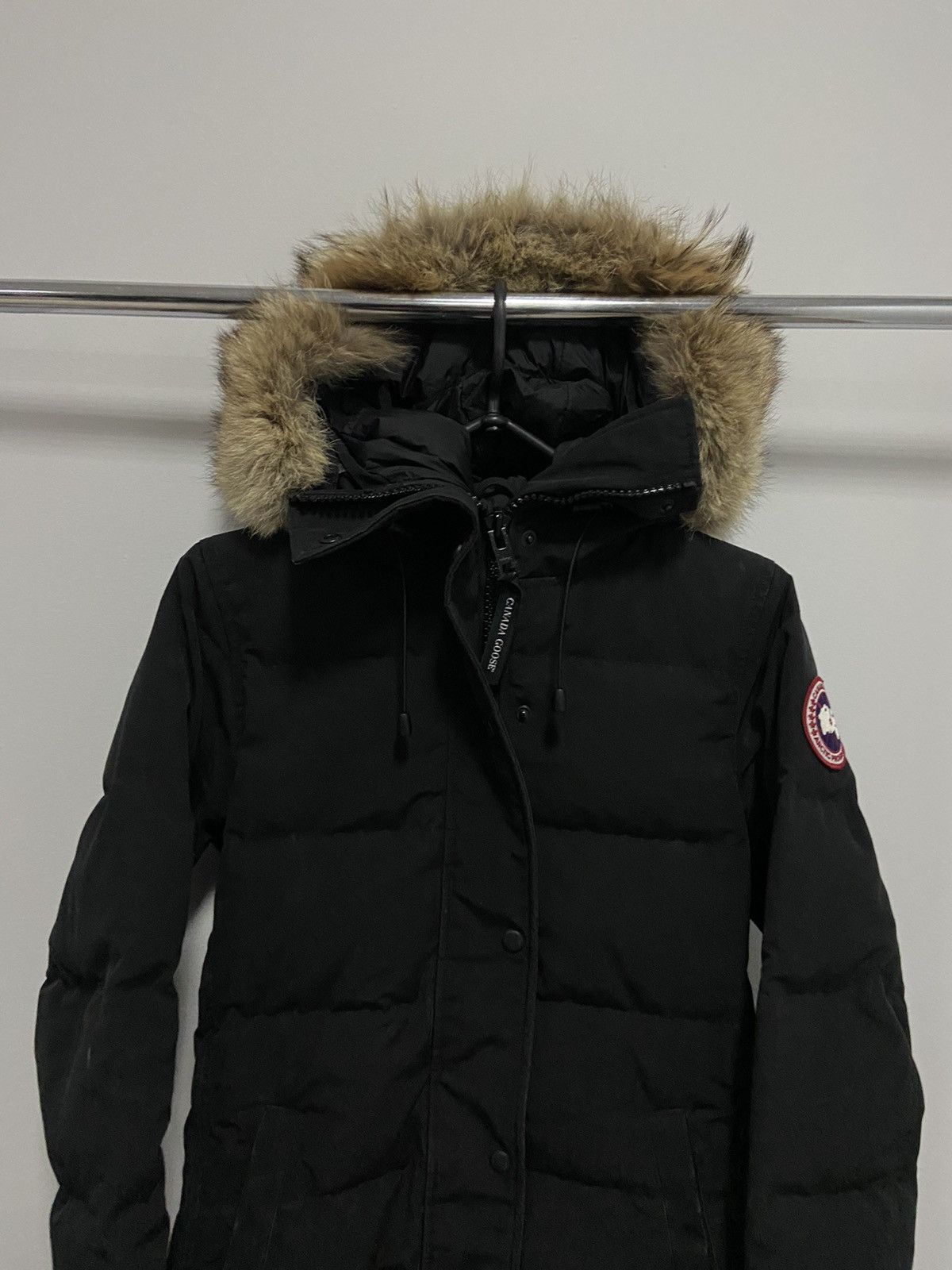 Canada Goose × Vintage Canada Goose shelburne Parka Jacket Vintage Hooded fur Size XS / US 0-2 / IT 36-38 - 2 Thumbnail