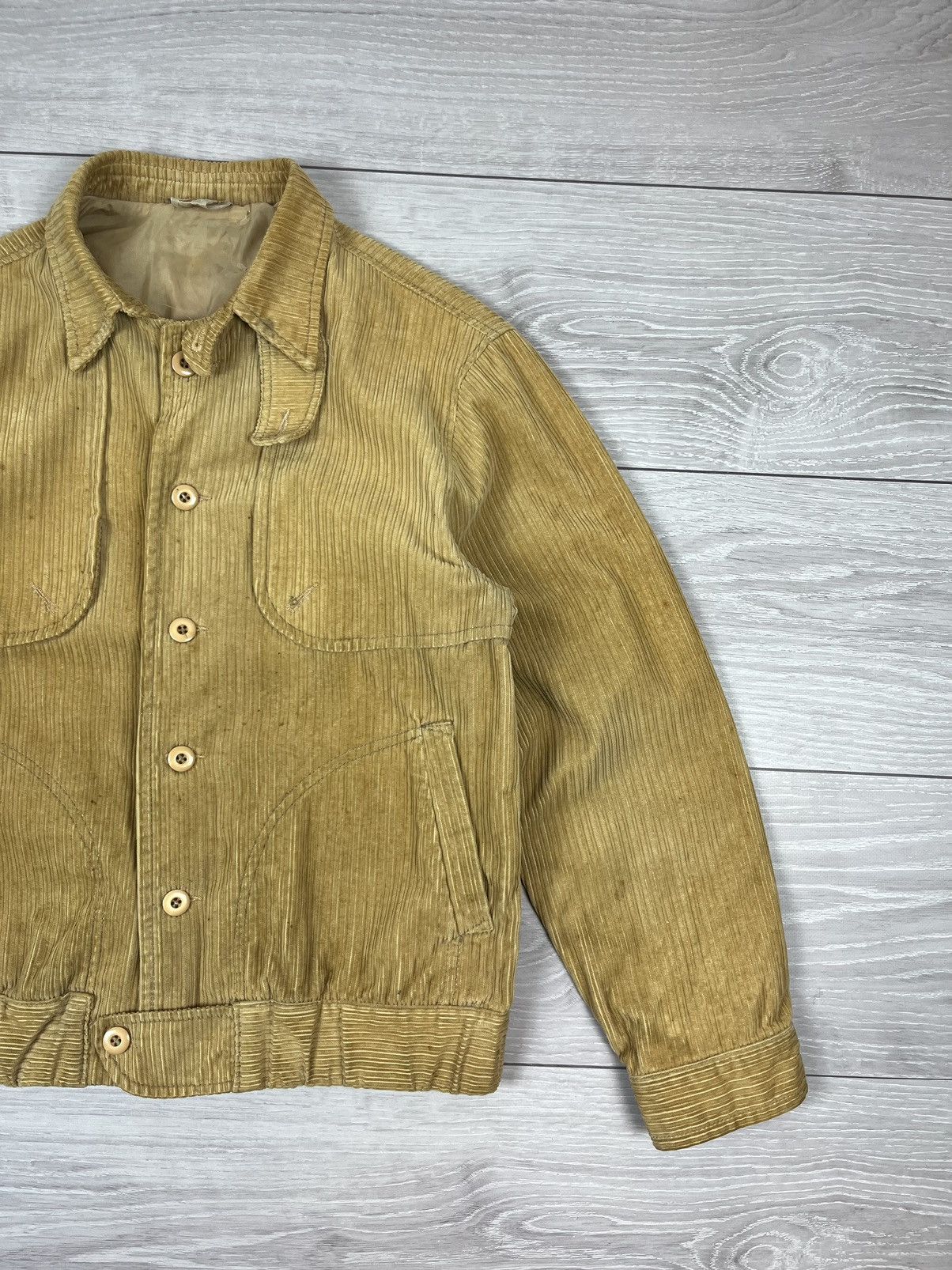 Vintage Brittania Vintage 70s Rare Corduroy Work Jacket Size US M / EU 48-50 / 2 - 2 Thumbnail