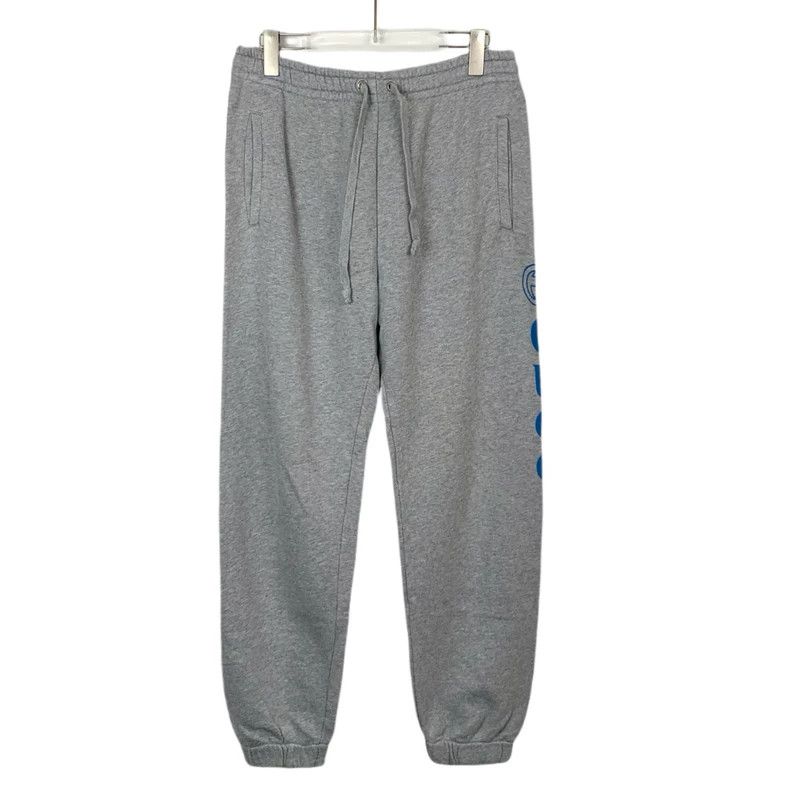 Gucci Gucci Size m Light gray side logo printed cotton sweatpant Size US 28 / EU 44 - 1 Thumbnail
