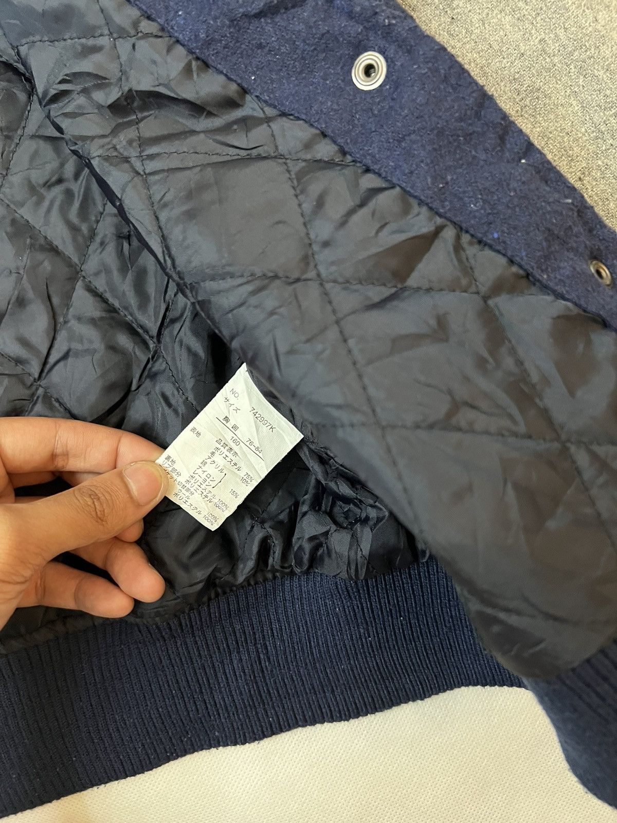Harris Tweed Harris Tweed Wool Quilted Button Up Varsity Jacket Size US M / EU 48-50 / 2 - 8 Thumbnail