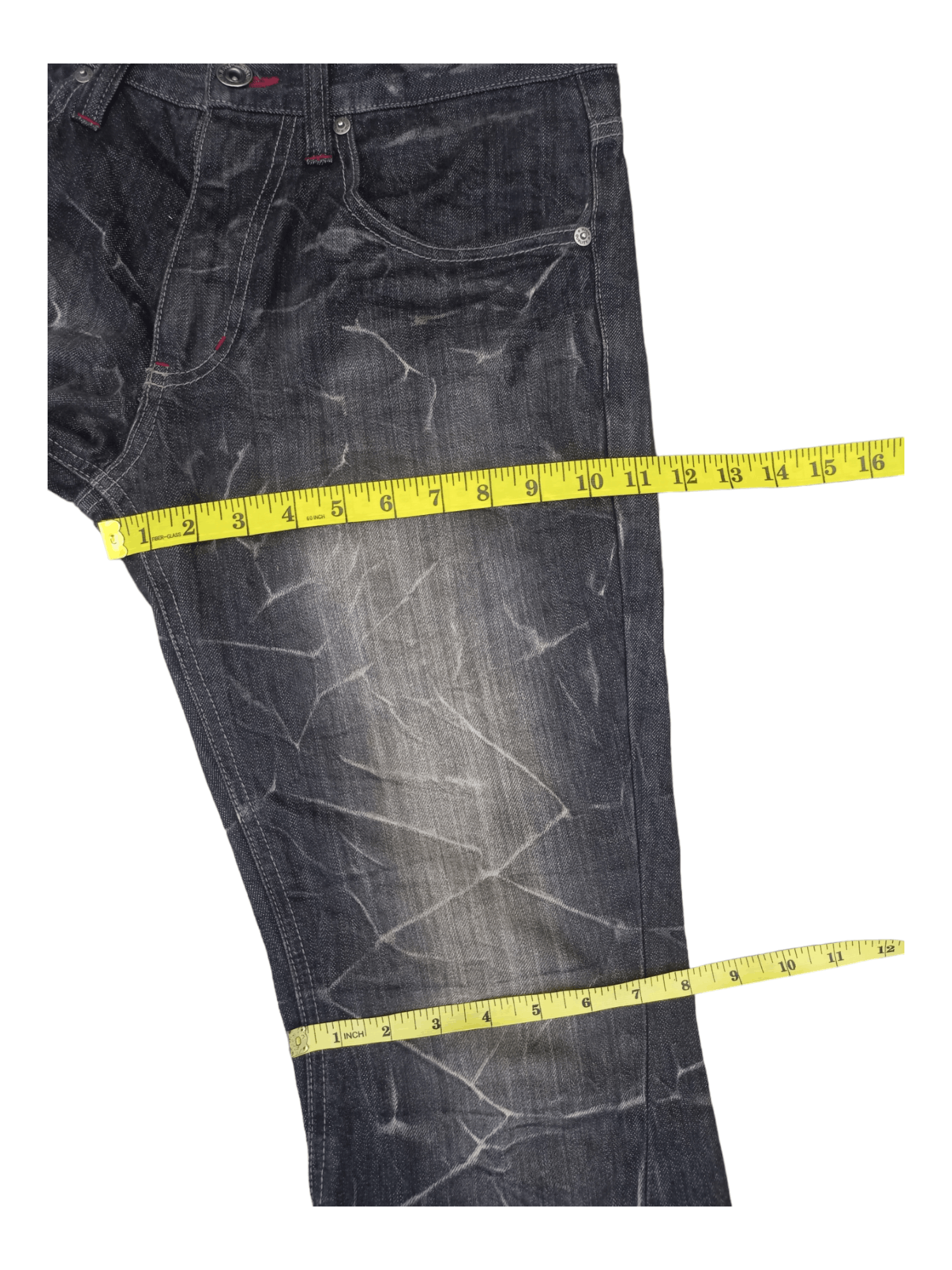 Nylaus Wing Whisker Mud Wash Flare Jeans