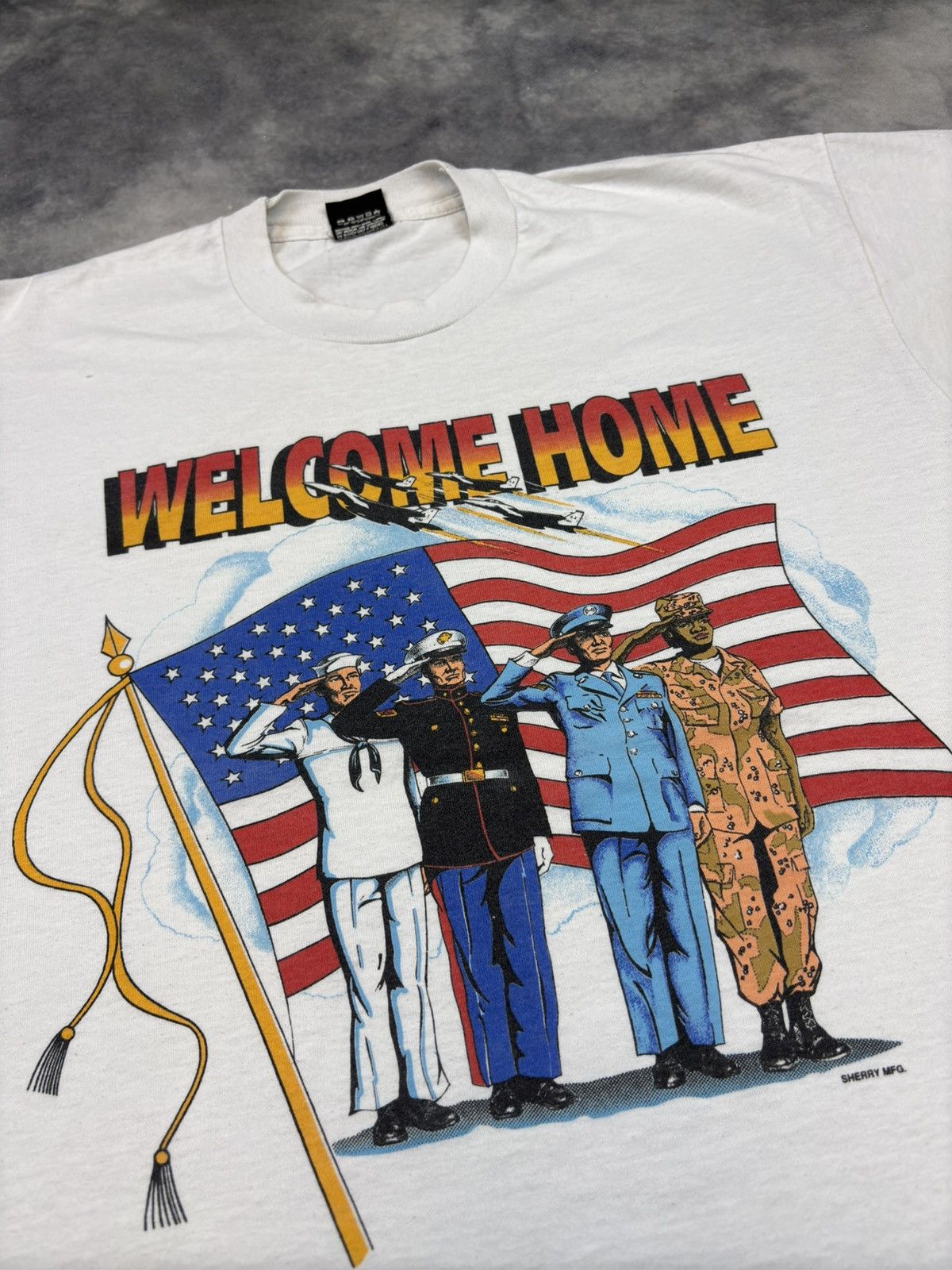 Other Vintage Welcome Home Sherry MFG Graphic USA t shirt tee 90s Size US XL / EU 56 / 4 - 3 Thumbnail