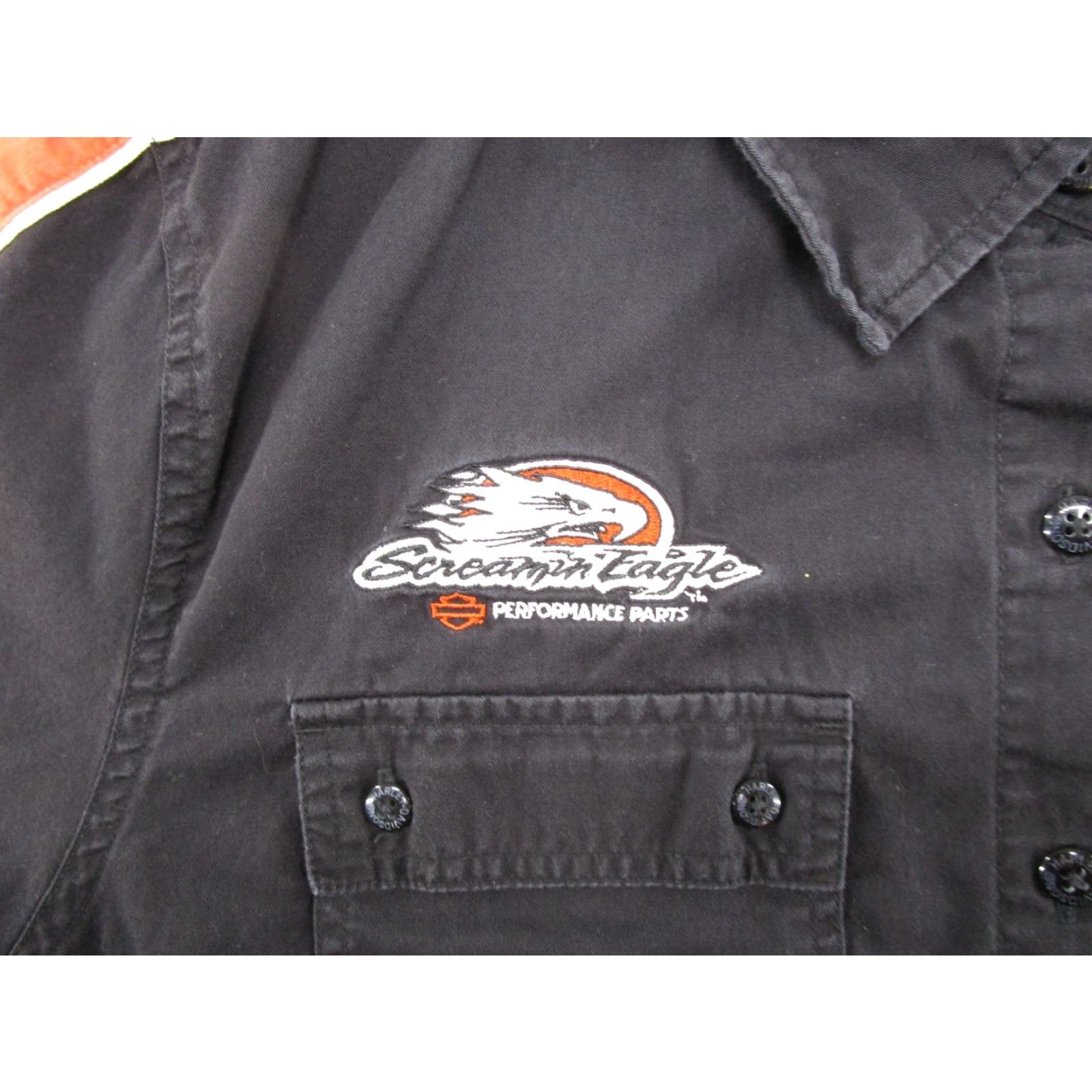 Harley Davidson Harley-Davidson Shirt Womens 2X Black Short Sleeve Cotton Vintage No Size XXL / US 16-18 / IT 52-54 - 2 Thumbnail