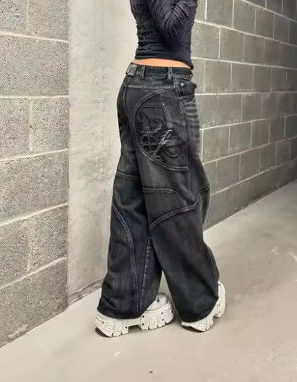 Japanese Brand Kimijima x Nao Washed Wave Denim Baggy Jeans Size US 36 / EU 52 - 4 Thumbnail