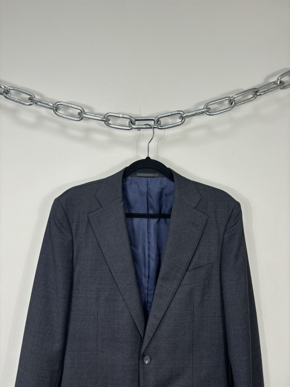 Suitsupply Suitsupply Men’s Gray 2-Buttons Formal Wool Blazer Jacket Size 40L - 4 Thumbnail
