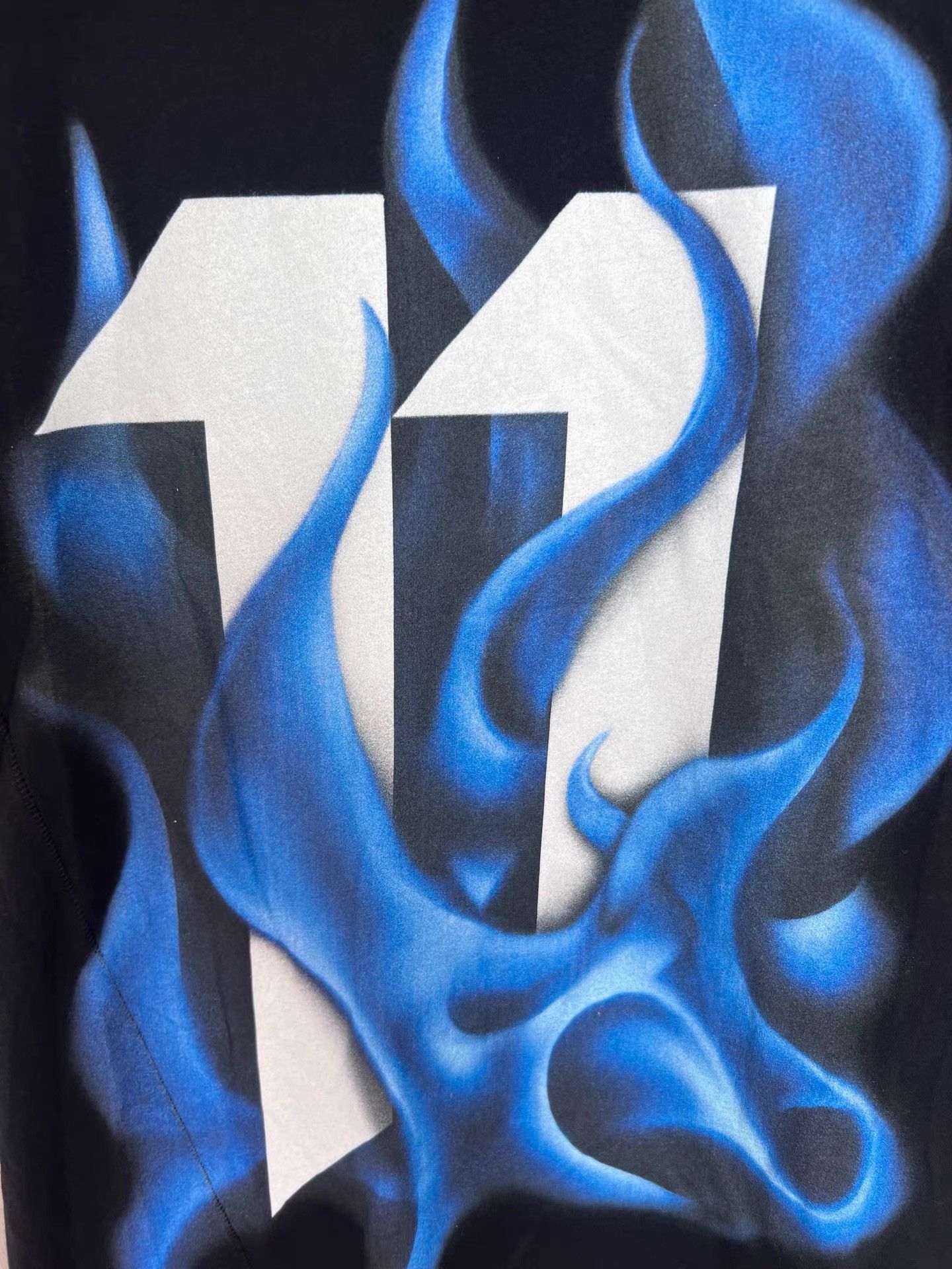 11 By Boris Bidjan Saberi 11by BBS Flame Print T-Shirt K35 Size US XXS / EU 40 - 3 Thumbnail