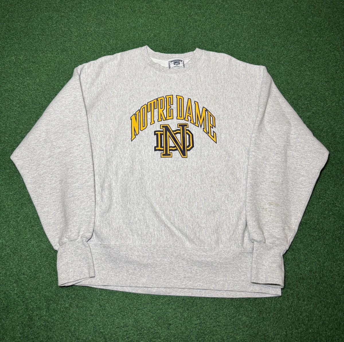 Vintage Vintage 90s Notre Dame Reverseweave XL College Sweatshirt Size US XL / EU 56 / 4 - 1 Thumbnail