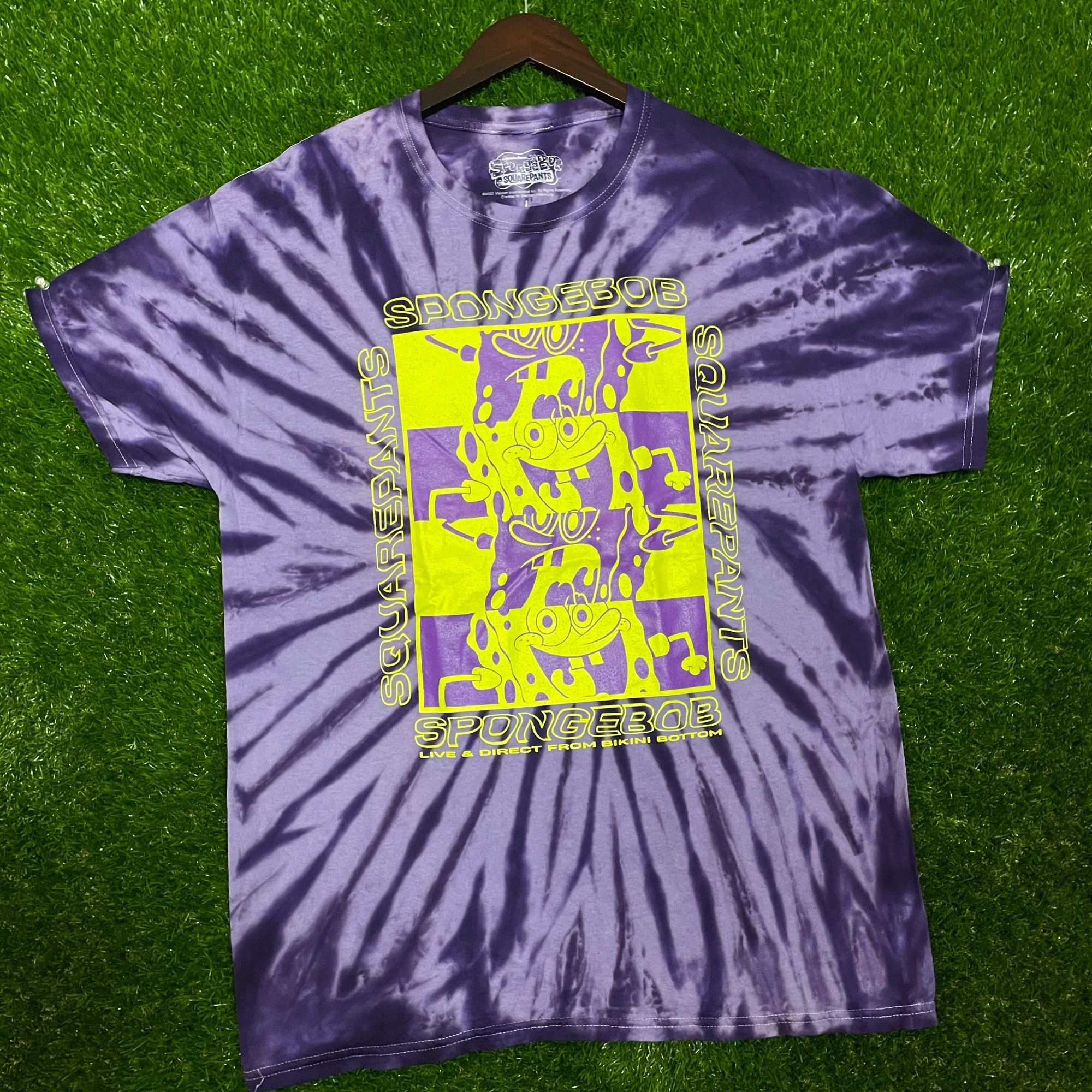 Urban Outfitters SpongeBob Tie-dye T-shirt size Large Size US L / EU 52-54 / 3 - 4 Thumbnail