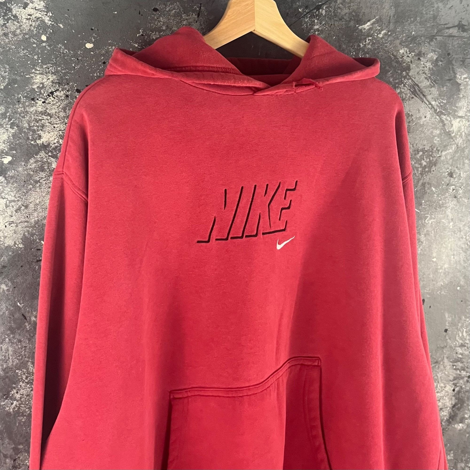 Nike × Vintage Vintage 90’s Nike hoodie Size US XL / EU 56 / 4 - 2 Thumbnail