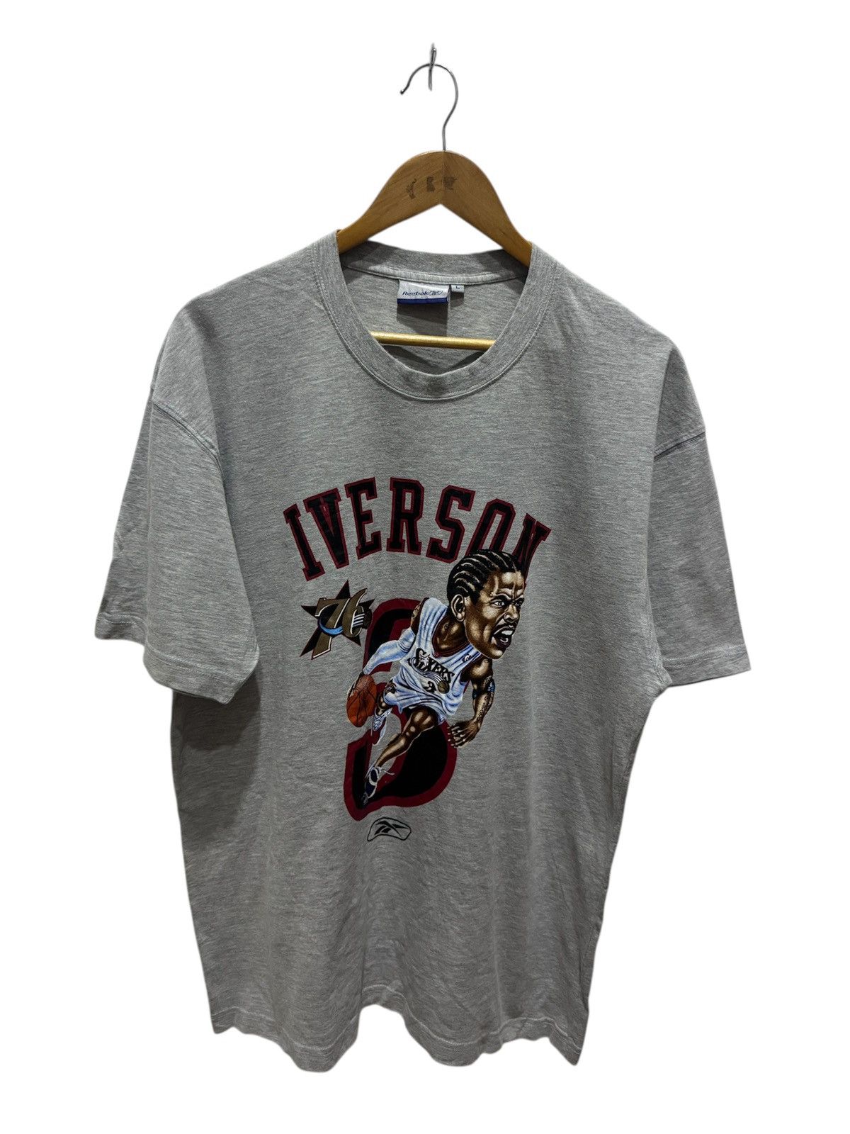 NBA × Reebok × Vintage Vintage Allen Iverson x Reebok Tee Size US M / EU 48-50 / 2 - 1 Thumbnail