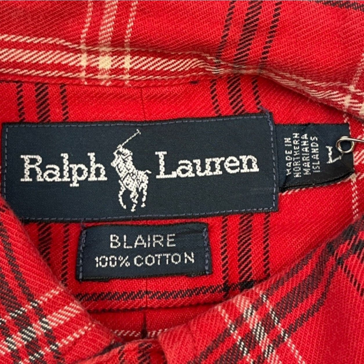 Ralph Lauren Ralph Lauren Blaire Men's Red Shirt/Button Up Sz L SKU 4355 Size L / US 10 / IT 46 - 4 Thumbnail